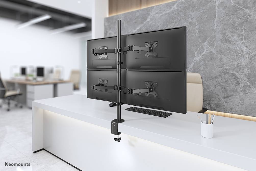 Rca Informatique - image du produit : NEOMOUNTS BY NEWSTAR FLAT SCREEN DESK MOUNT (CLAMP/GROMMET