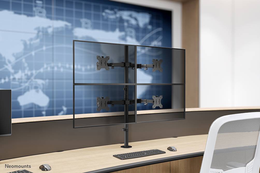 Rca Informatique - image du produit : NEOMOUNTS BY NEWSTAR FLAT SCREEN DESK MOUNT (CLAMP/GROMMET