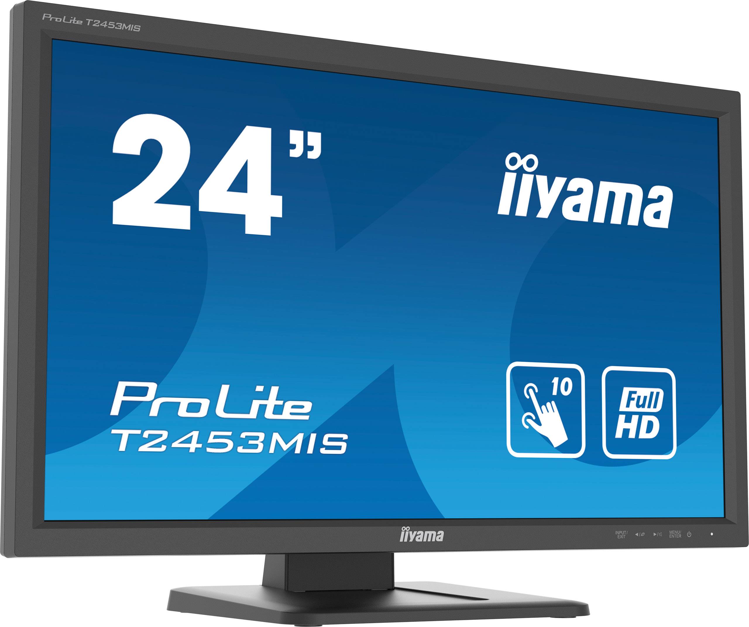 Rca Informatique - image du produit : T2453MIS-B1 23.6IN IR-TOUCH VA FHD 250CD/4MS/HDMI/VGA/DP/2USB