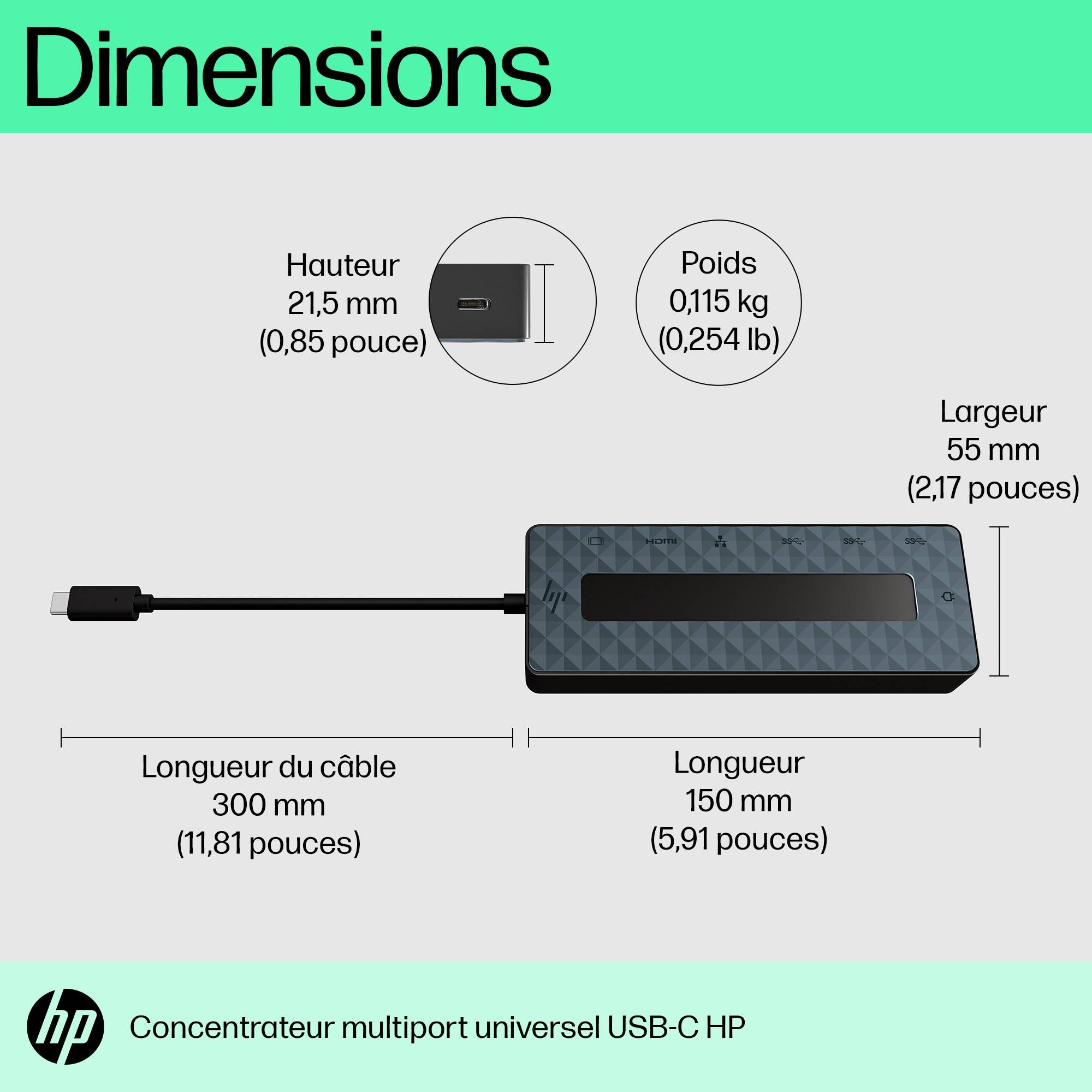 Rca Informatique - image du produit : UNIV USB-C MULTIPORT HUB