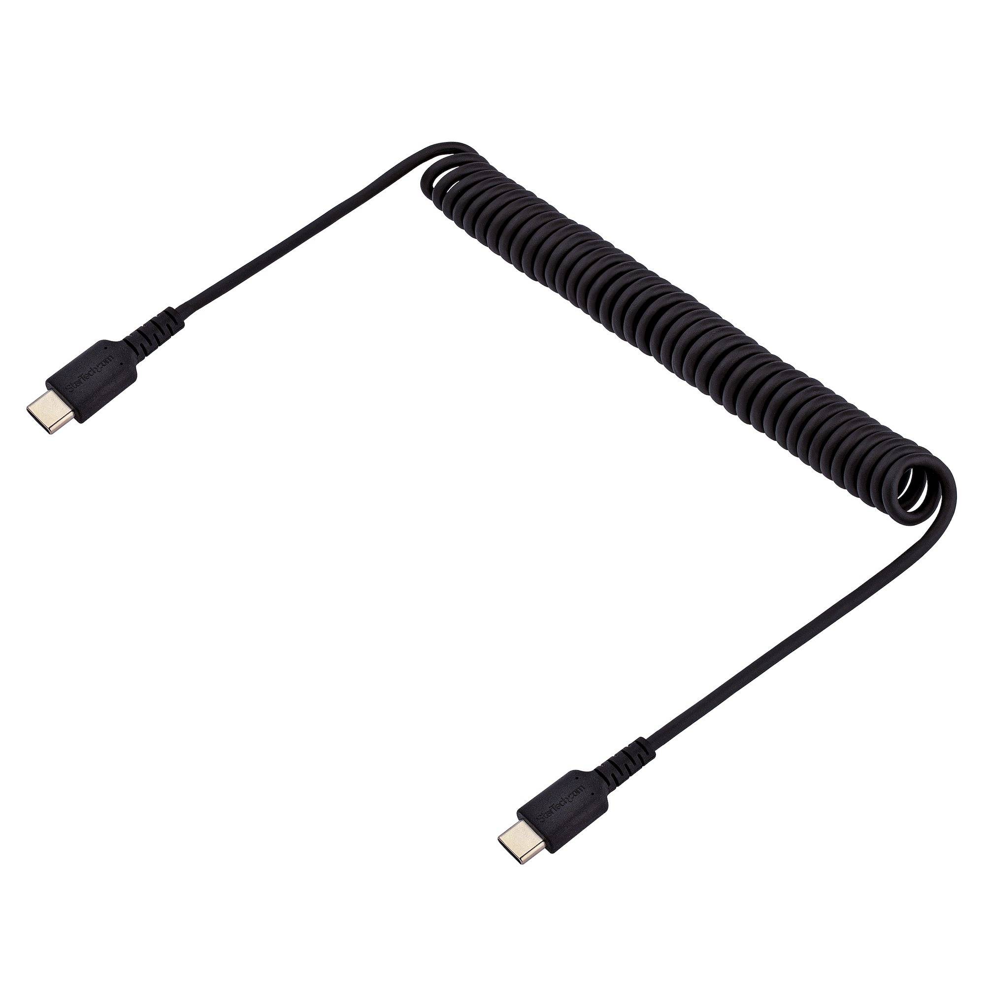 Rca Informatique - image du produit : CABLE DE CHARGE USB-C DE 1M - CORDON USB-C A USB-C M/M - NOIR