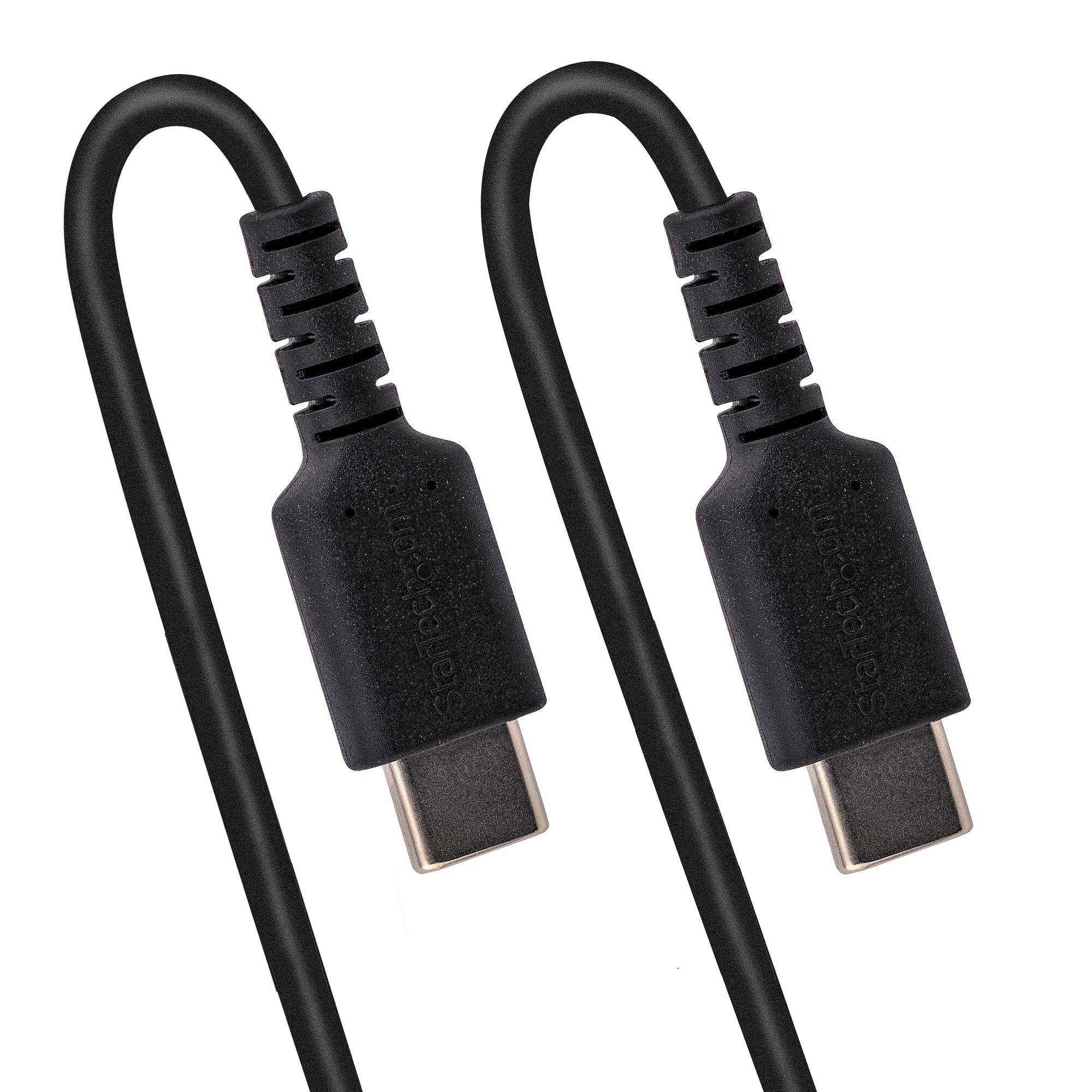 Rca Informatique - image du produit : CABLE DE CHARGE USB-C DE 1M - CORDON USB-C A USB-C M/M - NOIR