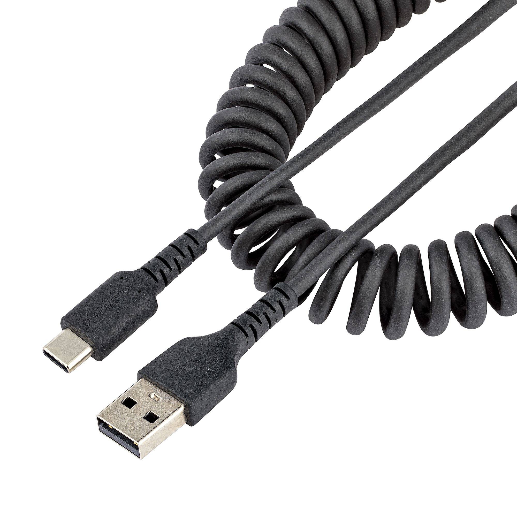 Rca Informatique - Image du produit : CABLE USB VERS USB-C DE 1M - C ORDON USB-A A USB-C M/M - NOIR