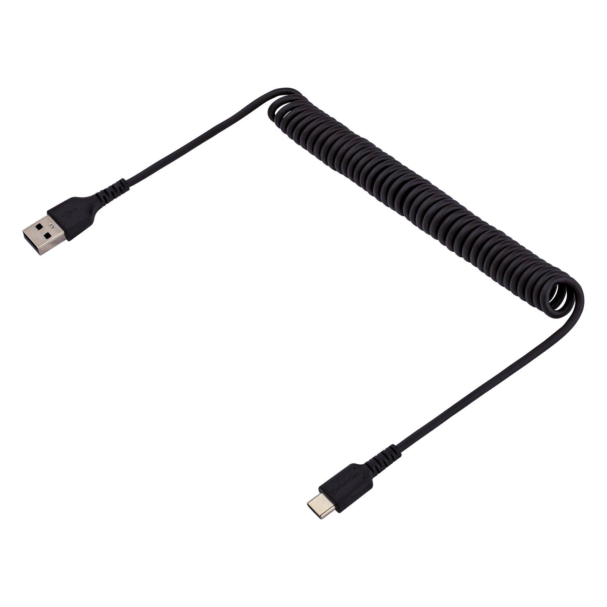Rca Informatique - image du produit : CABLE USB VERS USB-C DE 1M - C ORDON USB-A A USB-C M/M - NOIR