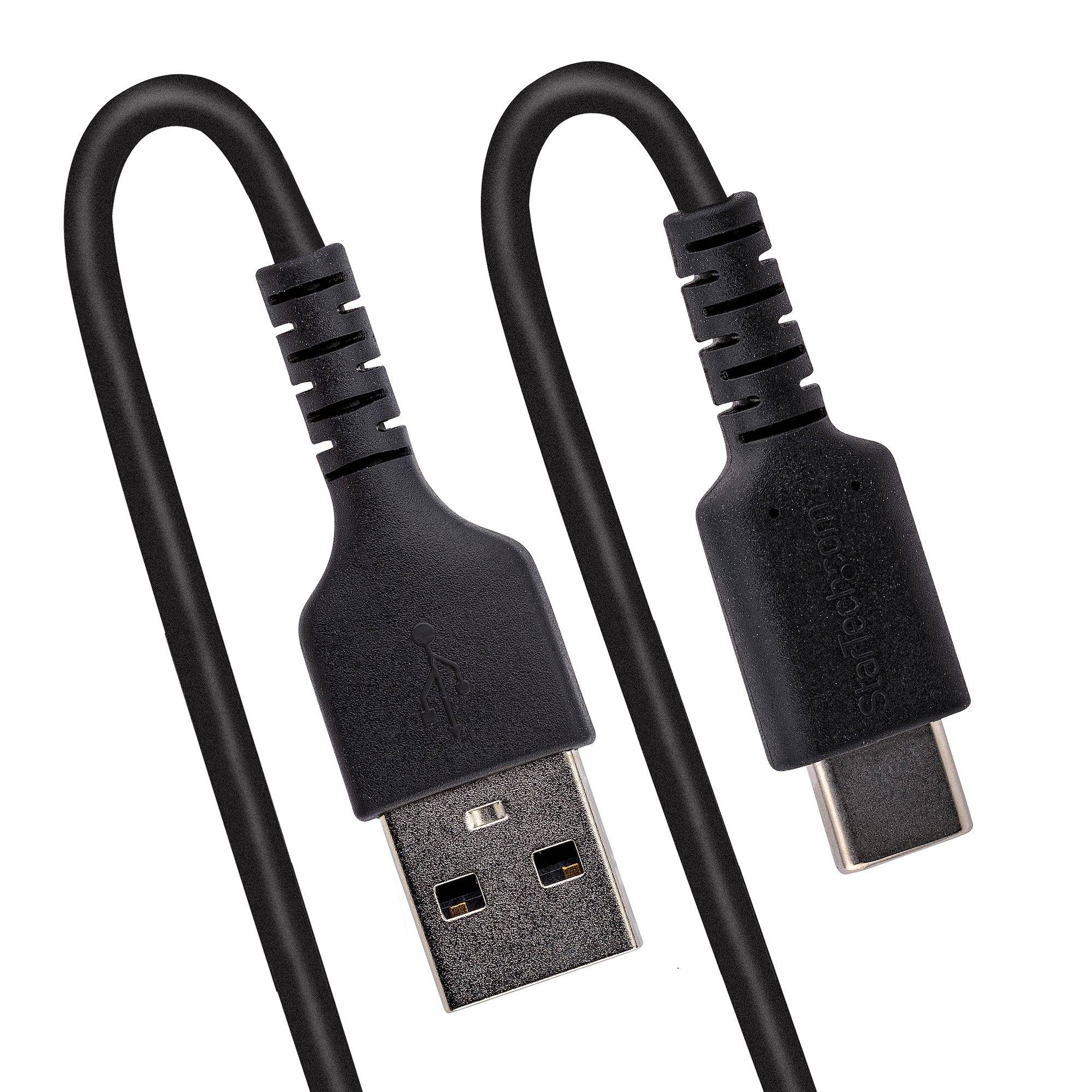 Rca Informatique - image du produit : CABLE USB VERS USB-C DE 1M - C ORDON USB-A A USB-C M/M - NOIR