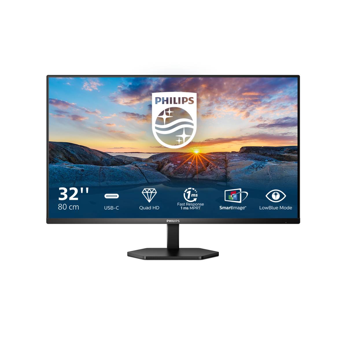 Rca Informatique - image du produit : 32IN VA 2560 X 1440 QHD 16:9 4MS N3600LA 2HDMI DP USBC MM HAS