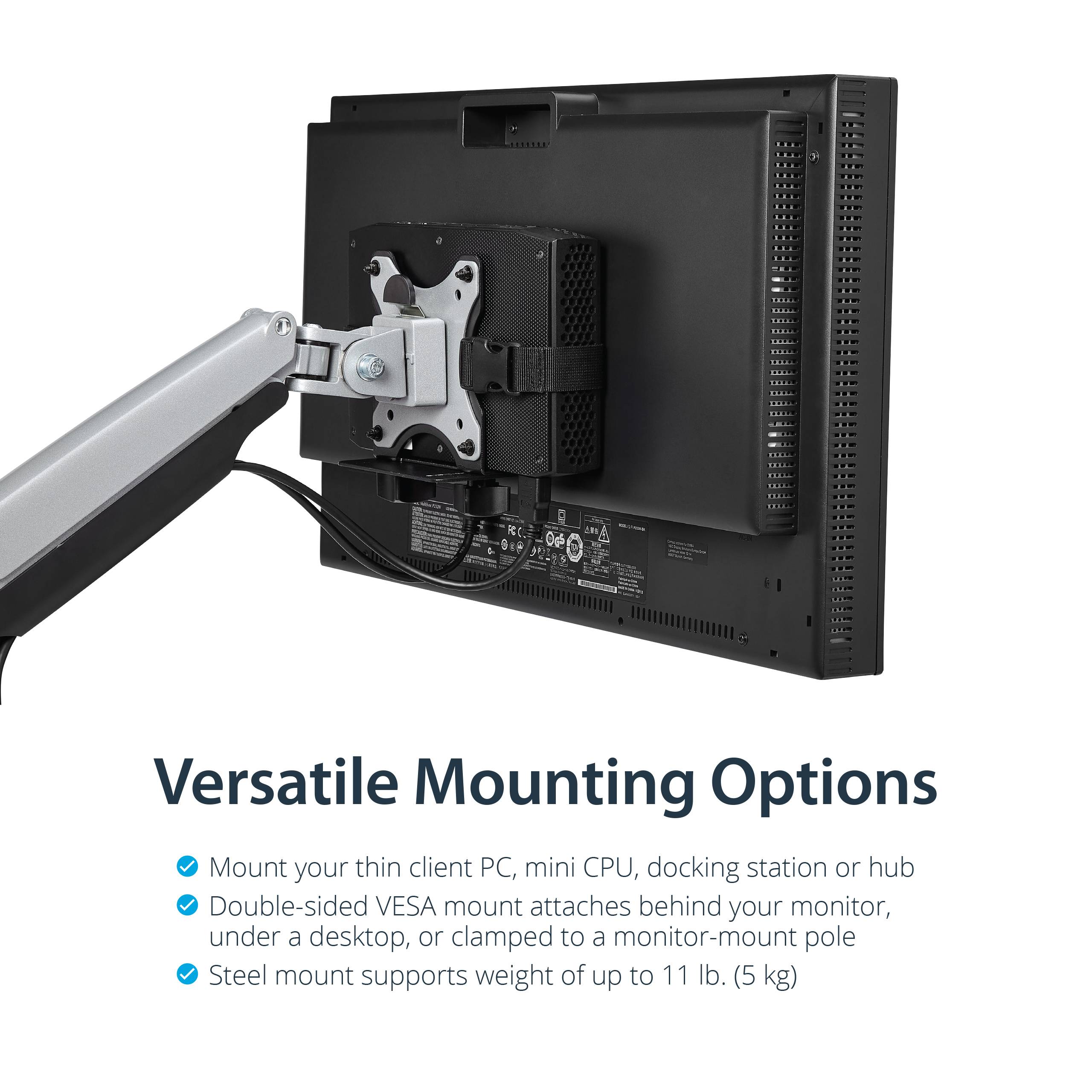 Rca Informatique - image du produit : THIN CLIENT MOUNT - VESA MOUNT BRACKET THIN CLIENT MON MOUNT