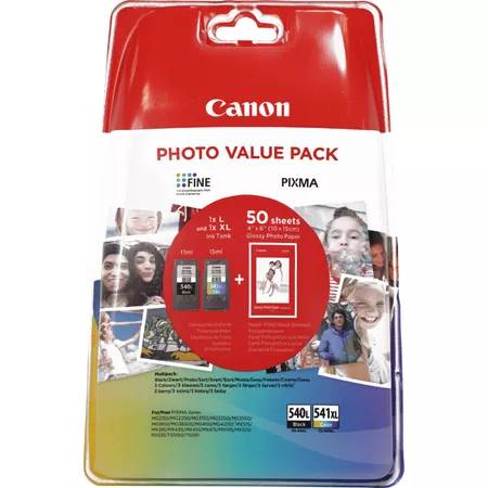 Rca Informatique - image du produit : PG-540L/CL-541XL PHOTO VALUE BL 4X6 PHOT PAPER(GP-501 50SHEETS)