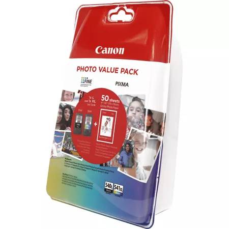 Rca Informatique - Image du produit : PG-540L/CL-541XL PHOTO VALUE BL 4X6 PHOT PAPER(GP-501 50SHEETS)