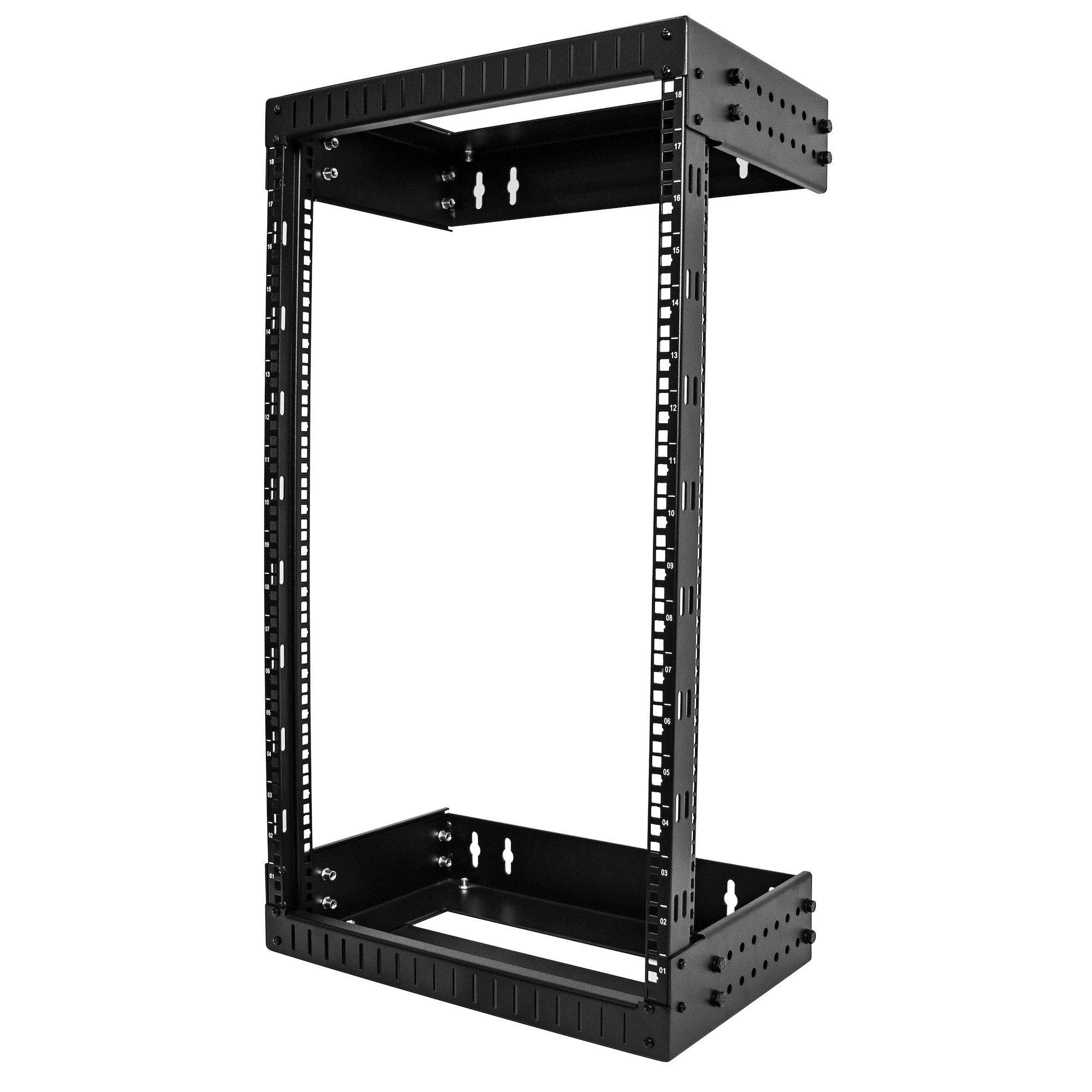 Rca Informatique - Image du produit : OPEN FRAME WALL MOUNT EQUIPMENTRACK 18U ADJUSTABLE DEP