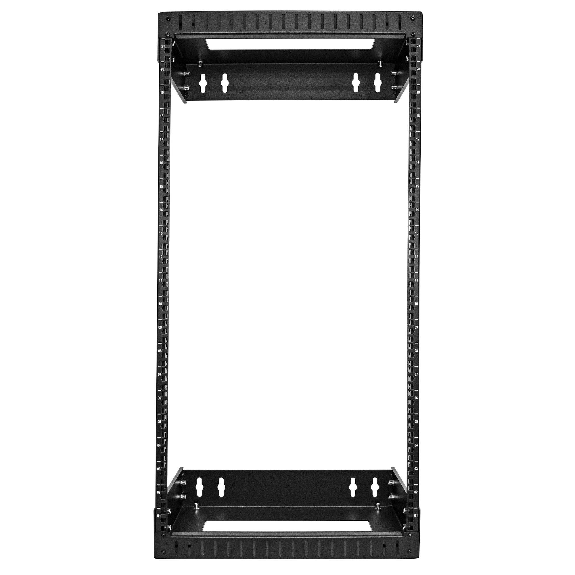 Rca Informatique - image du produit : OPEN FRAME WALL MOUNT EQUIPMENTRACK 21U ADJUSTABLE DEP