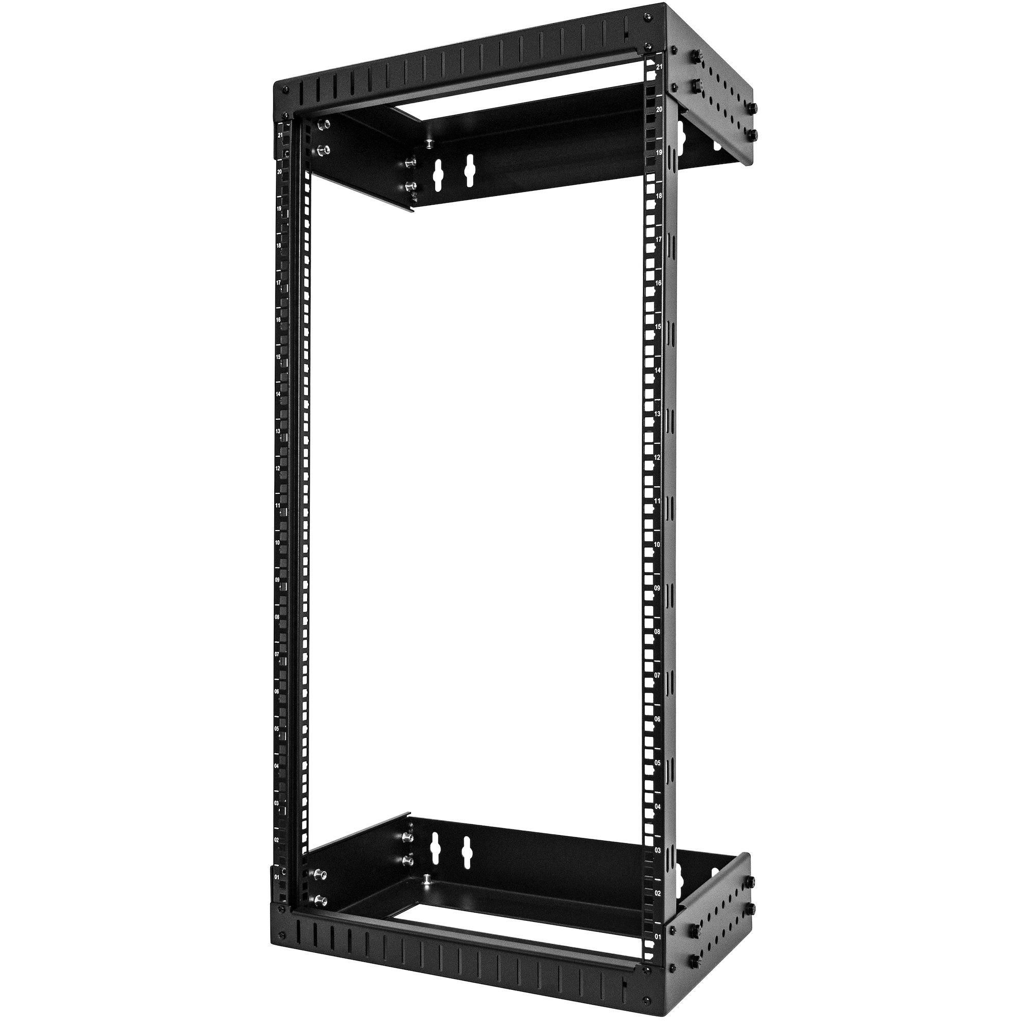 Rca Informatique - image du produit : OPEN FRAME WALL MOUNT EQUIPMENTRACK 21U ADJUSTABLE DEP