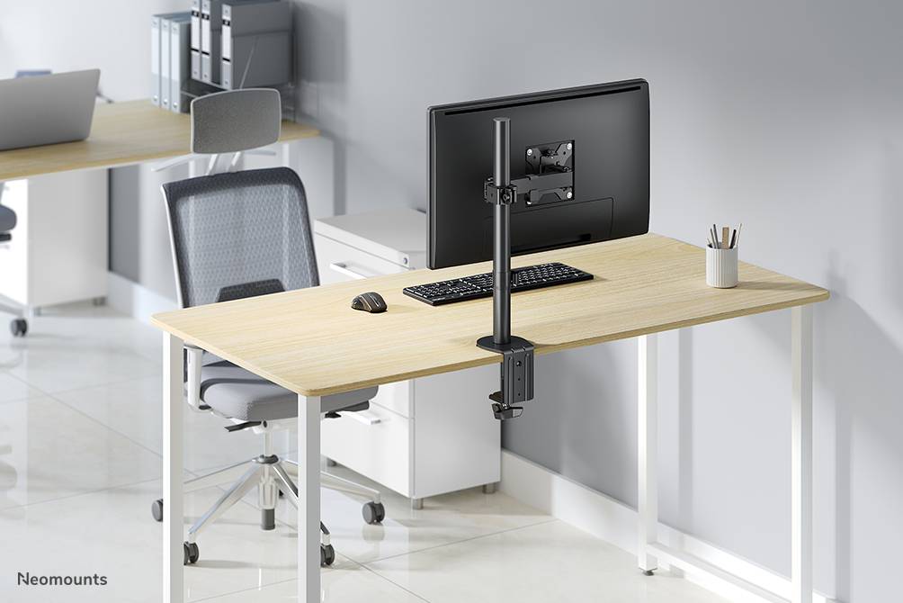 Rca Informatique - image du produit : NEWSTAR DESK MOUNT 2 PIVOTS (CLAMP/GROMMET) BLACK 13-32IN