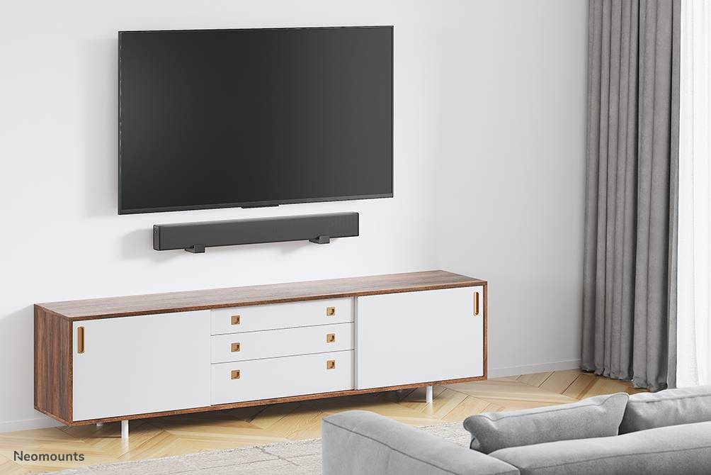 Rca Informatique - image du produit : NEWSTAR SOUNDBAR WALL MOUNT BLACK