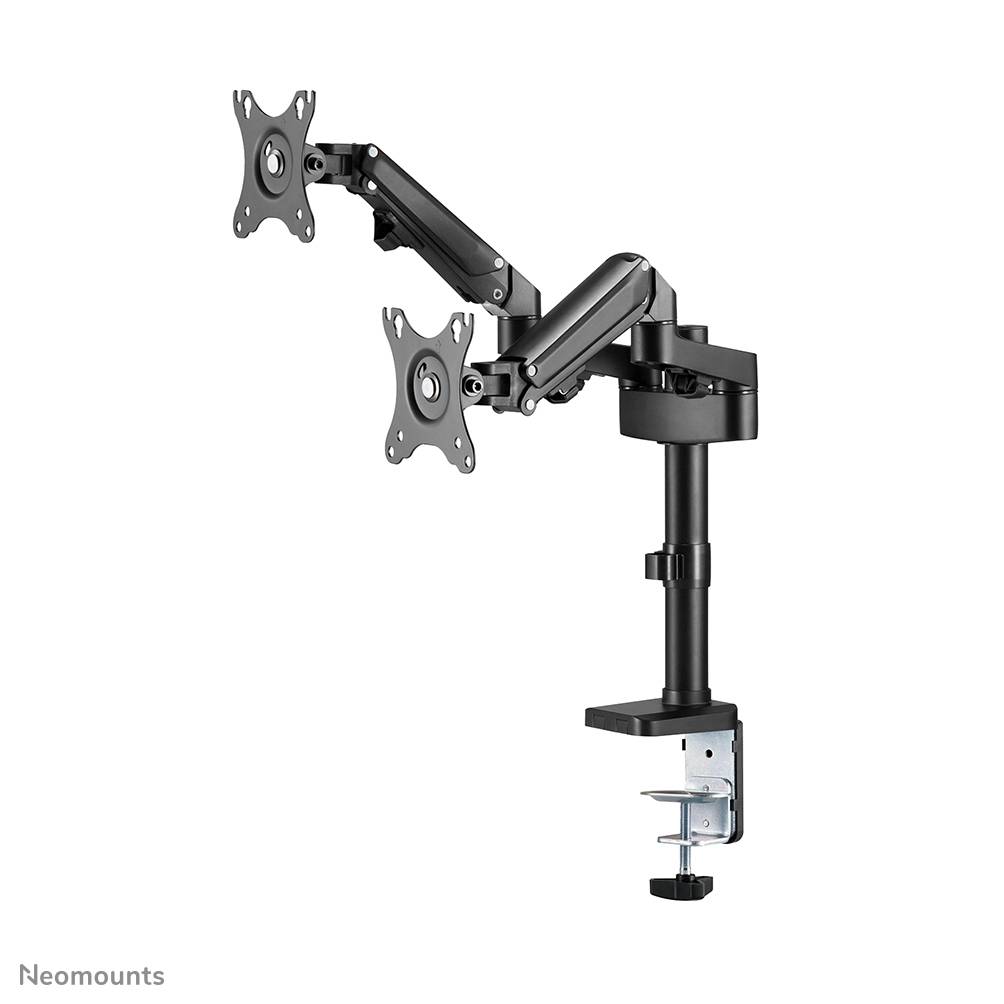 Rca Informatique - image du produit : NEWSTAR DESK POLE MOUNT (CLAMP/GROMMET) BLACK 17-27IN