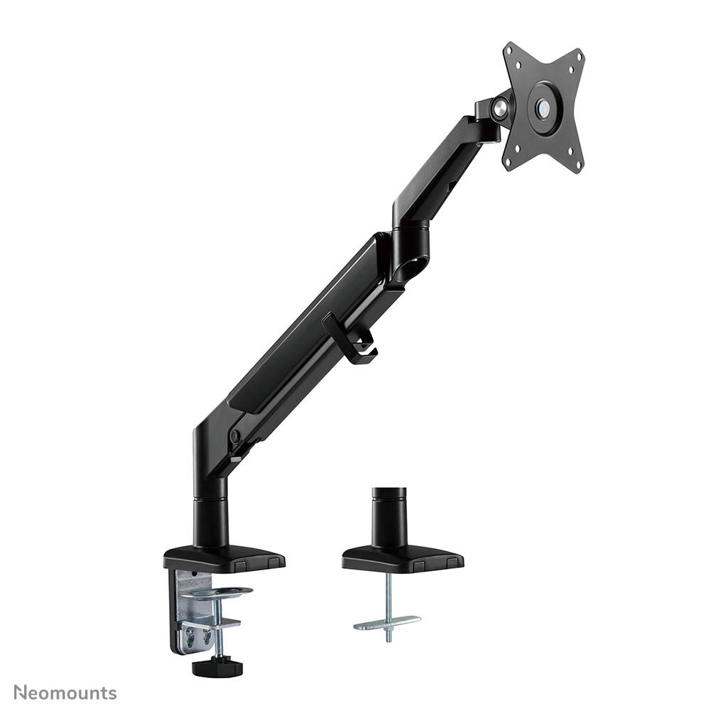 Rca Informatique - image du produit : NEWSTAR DESK MOUNT ULTRA FLAT (CLAMP/GROMMET) BLACK 17-27IN