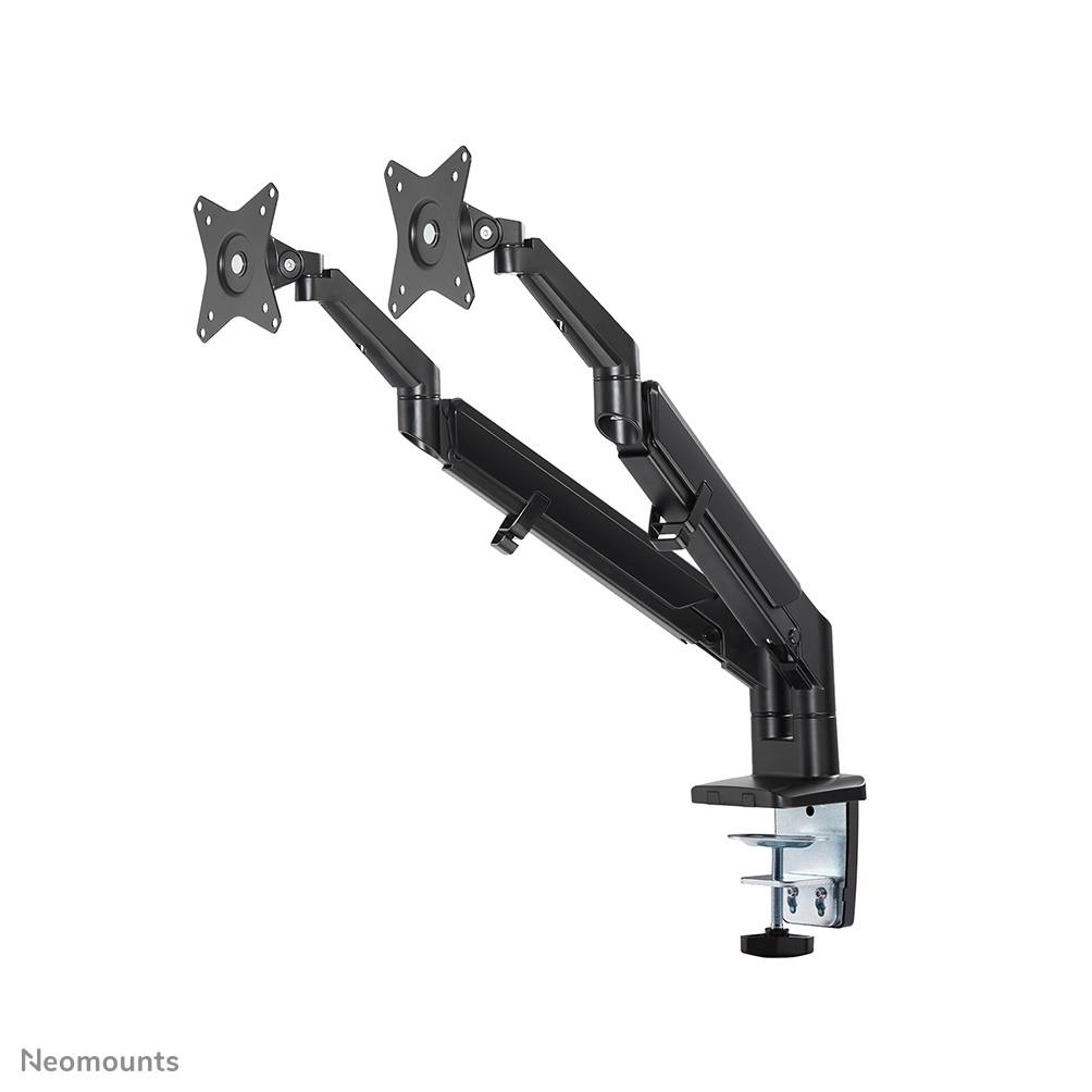 Rca Informatique - image du produit : NEWSTAR DESK MOUNT ULTRA FLAT (CLAMP/GROMMET) BLACK 17-27IN