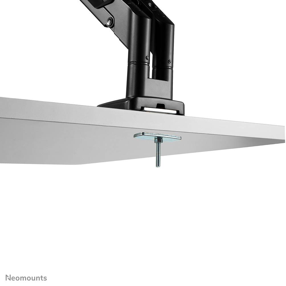 Rca Informatique - image du produit : NEWSTAR DESK MOUNT ULTRA FLAT (CLAMP/GROMMET) BLACK 17-27IN