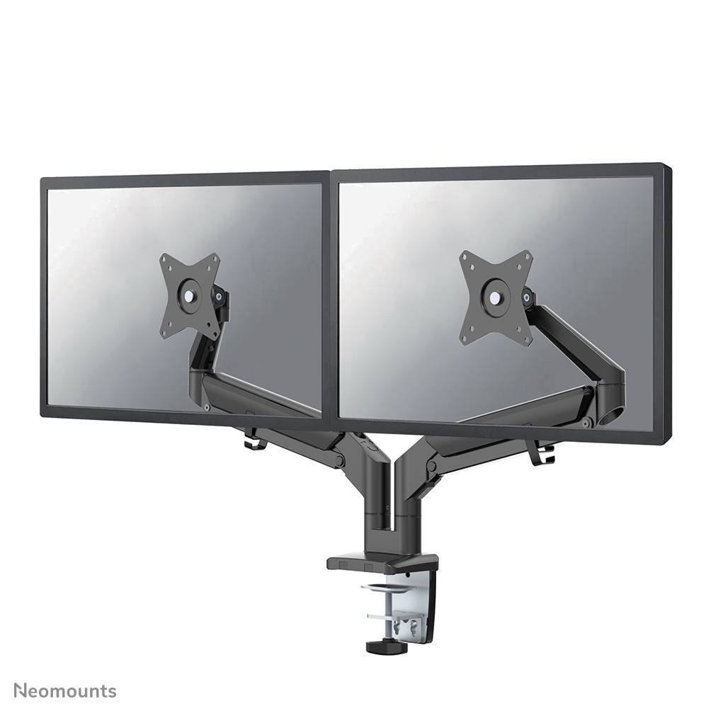 Rca Informatique - Image du produit : NEWSTAR DESK MOUNT ULTRA FLAT (CLAMP/GROMMET) BLACK 17-27IN