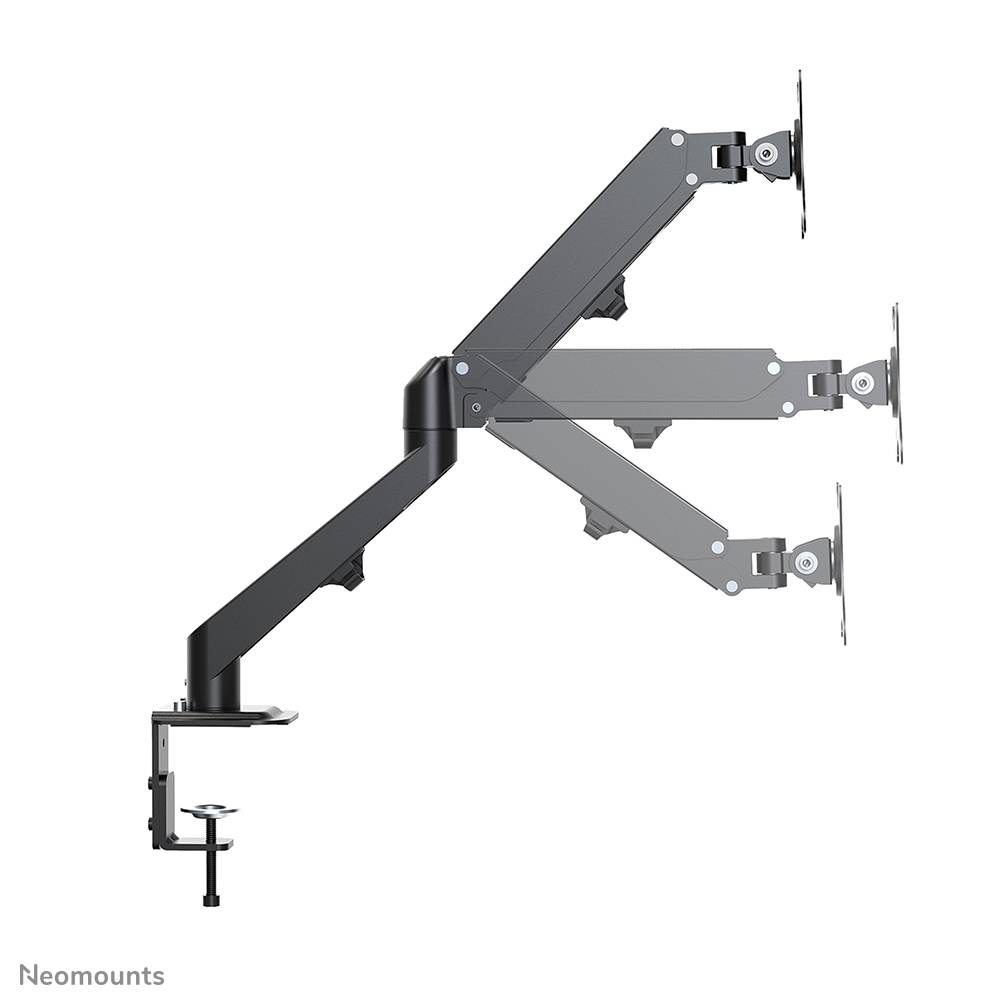 Rca Informatique - image du produit : NEWSTAR GAS SPRING DESK MOUNT (CLAMP/GROMMET) BLACK 17-27IN