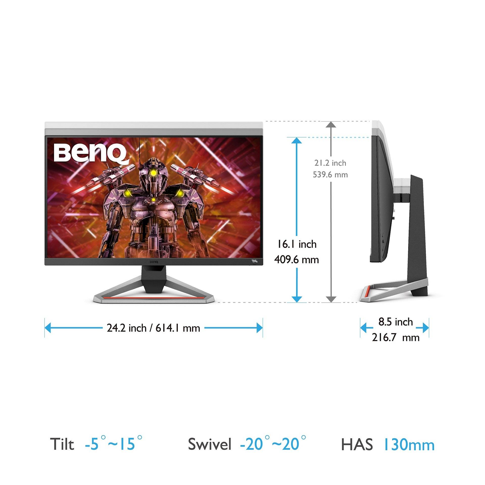 Rca Informatique - image du produit : MOBIUZ EX2710U 68.68CM 27IN IPS 3840X2160 16:9 UHD 600CD/QM 1MS