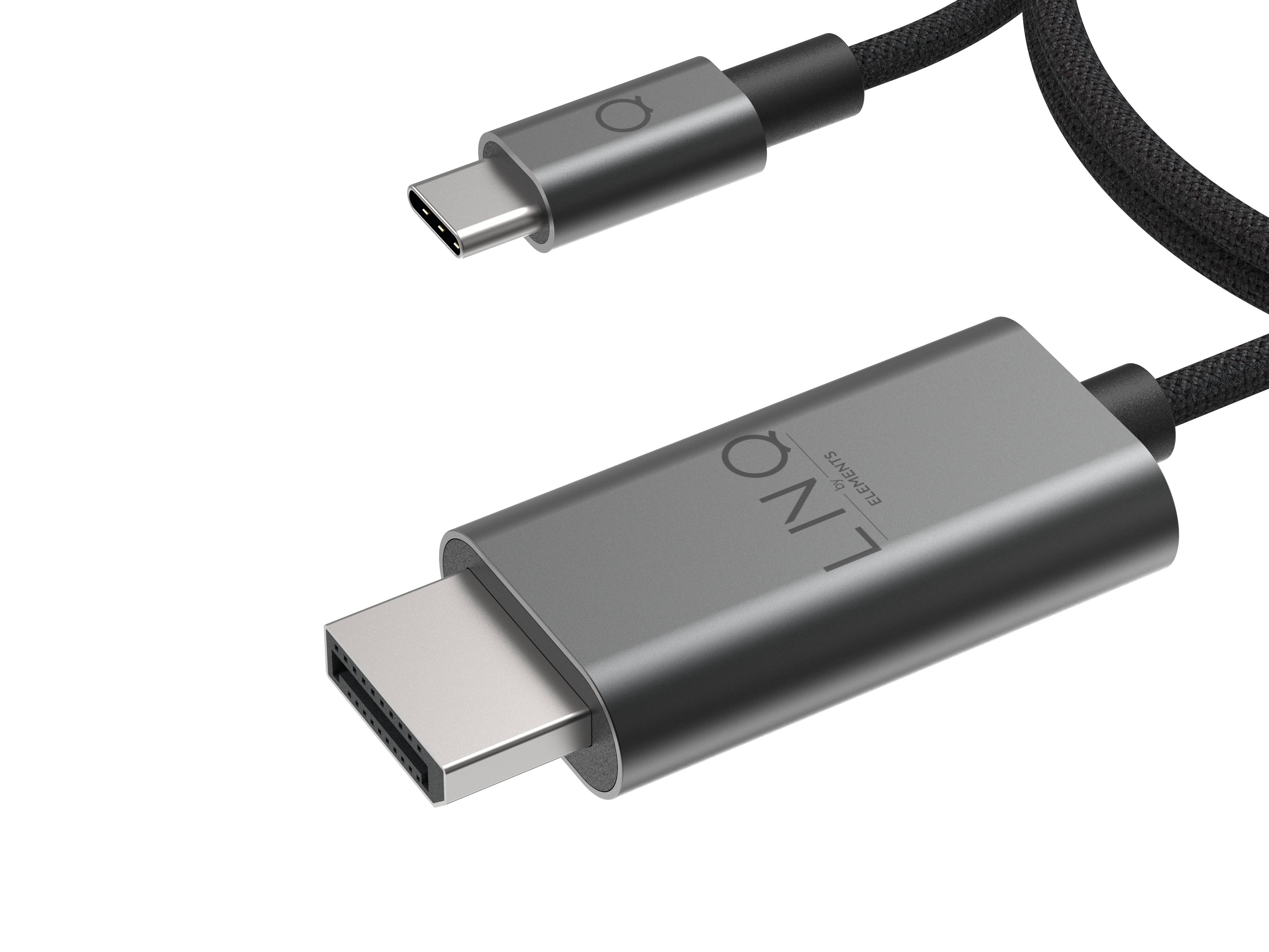 Rca Informatique - image du produit : USB-C TO DP  8K/60HZ 2M CABLE LINQ - BLACK