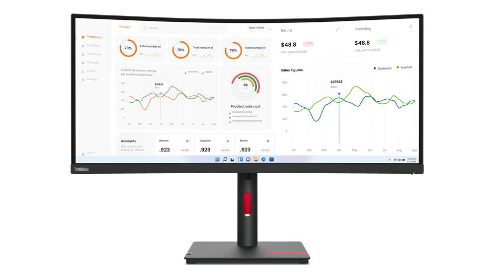 Rca Informatique - image du produit : THINKVISION T34W-30 34-INCH MONITOR