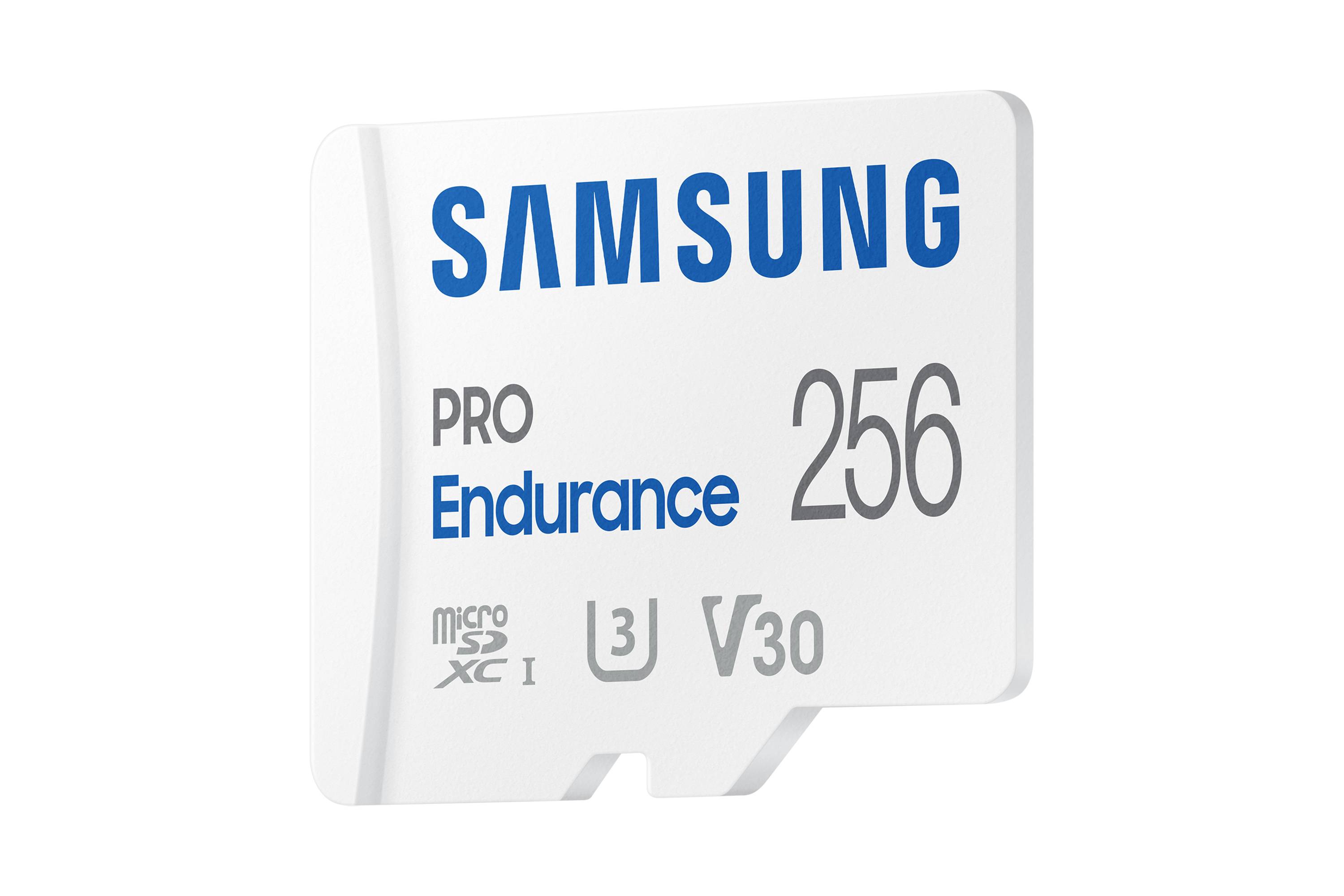 Rca Informatique - image du produit : PRO ENDURANCE 256GB MICROSDXC INC SD ADAPTER CLASS10 UHS 1 U1