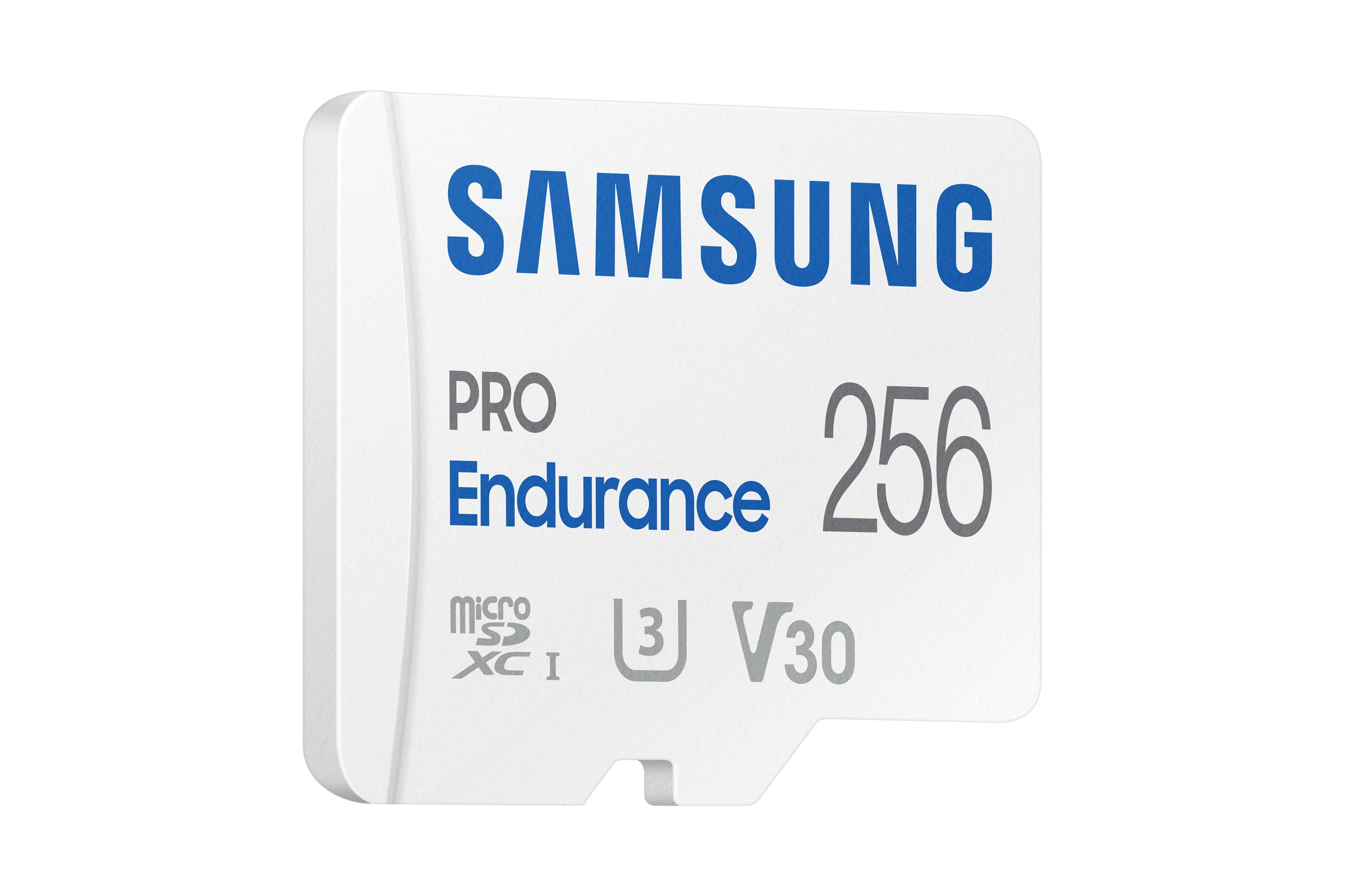 Rca Informatique - image du produit : PRO ENDURANCE 256GB MICROSDXC INC SD ADAPTER CLASS10 UHS 1 U1