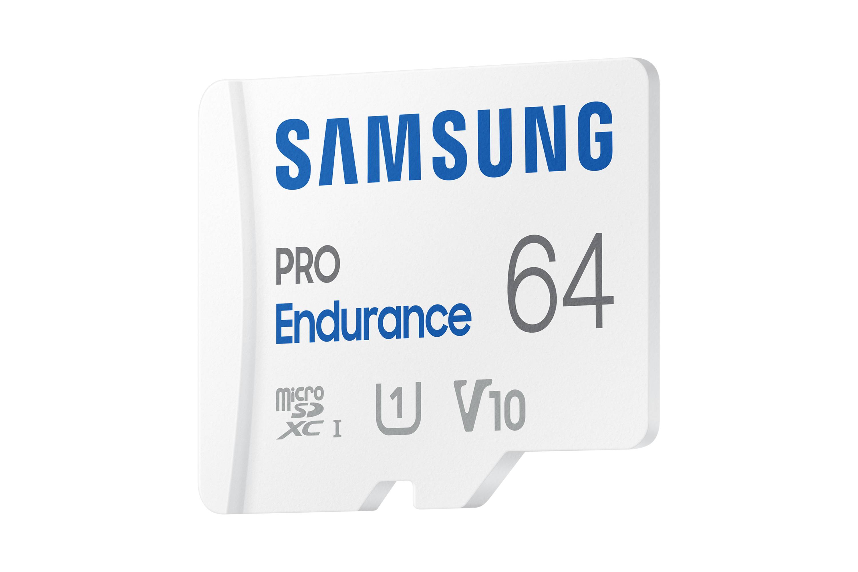 Rca Informatique - image du produit : PRO ENDURANCE 64GB MICROSDXC INC SD ADAPTER CLASS10 UHS 1 U1