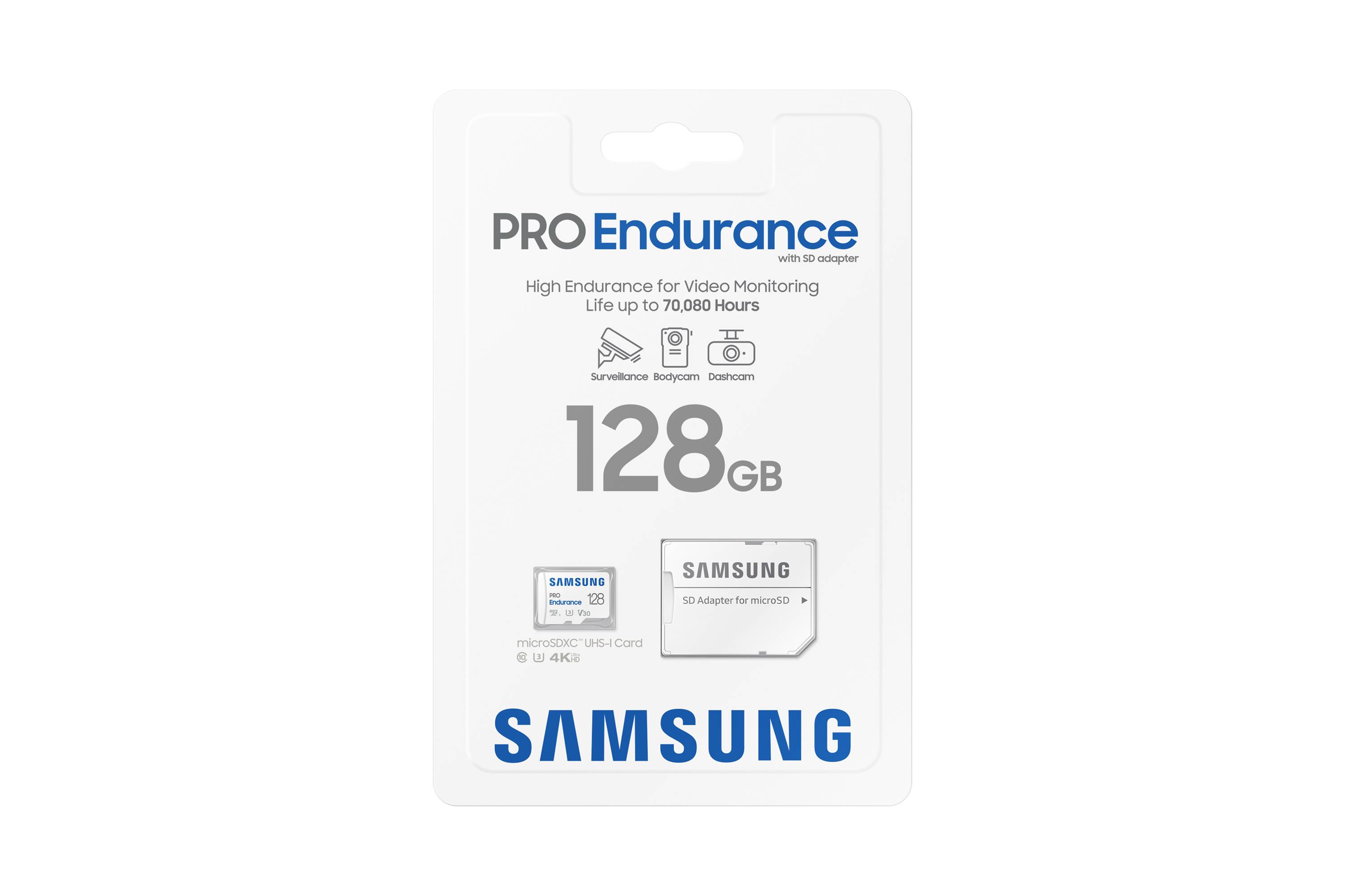 Rca Informatique - image du produit : PRO ENDURANCE 128GB MICROSDXC INC SD ADAPTER CLASS10 UHS 1 U1