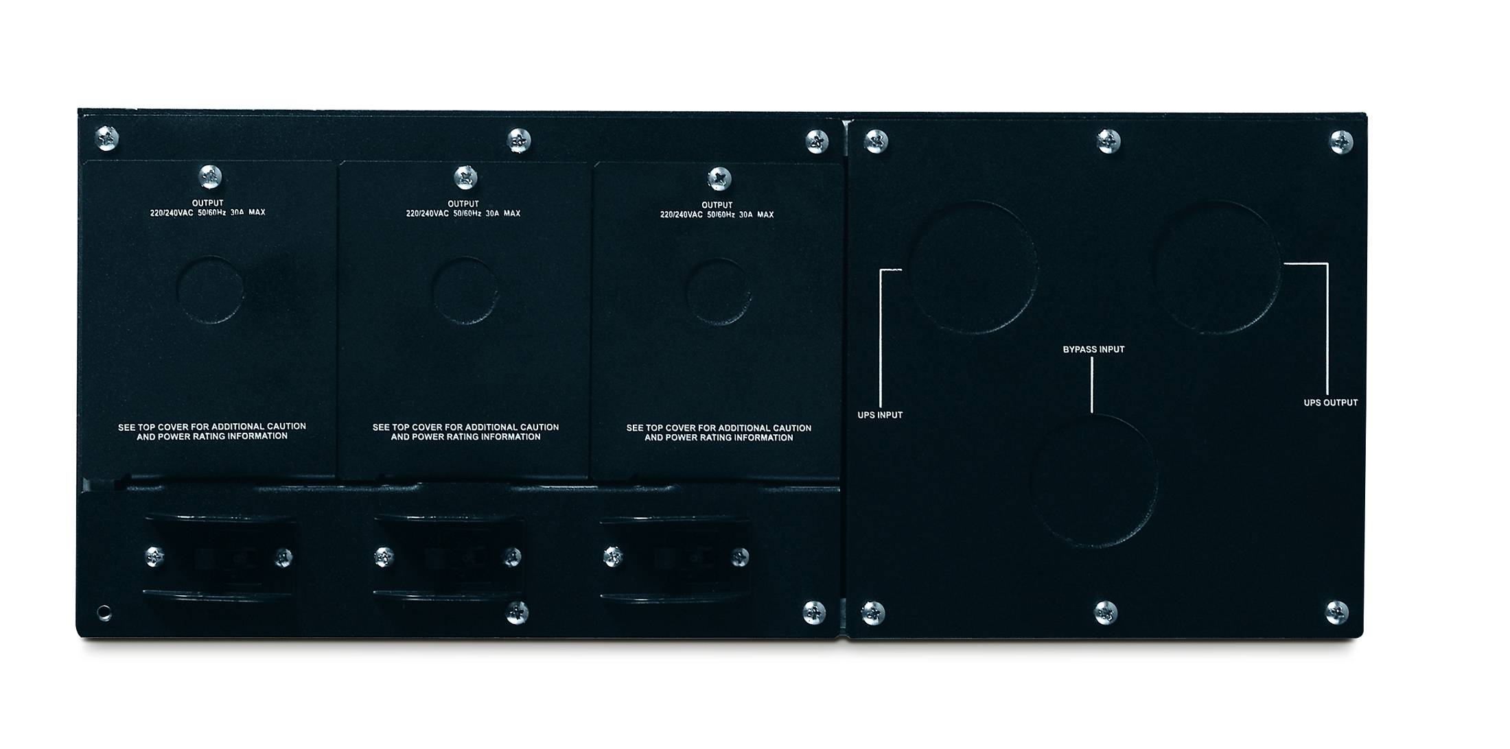 Rca Informatique - image du produit : APC SERVICE BYPASS PANEL 230V SYM. LX 4-16KVA (3) 30A IN