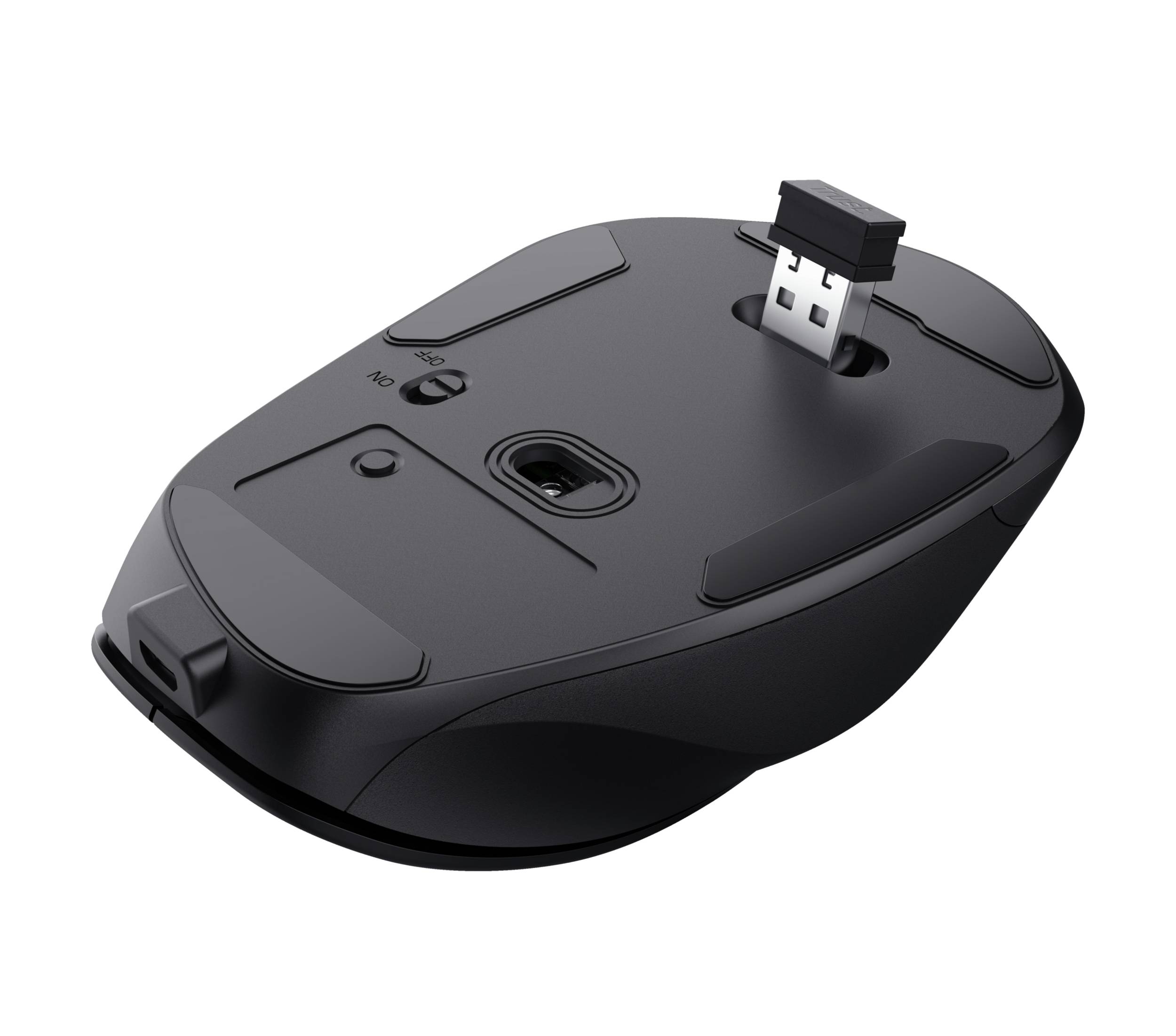 Rca Informatique - image du produit : FYDA RECHARGEABLE ECO WIRELESS MOUSE - BLACK