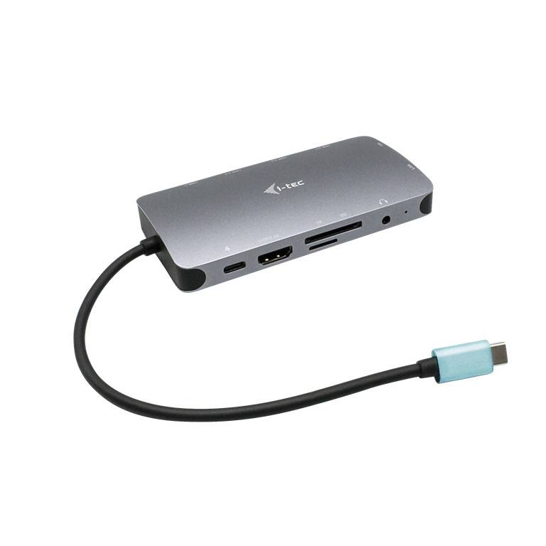 Rca Informatique - image du produit : USB-C METAL NANO DOCK HDMI/VGA LAN POWER DELIVERY 100W CHARGER