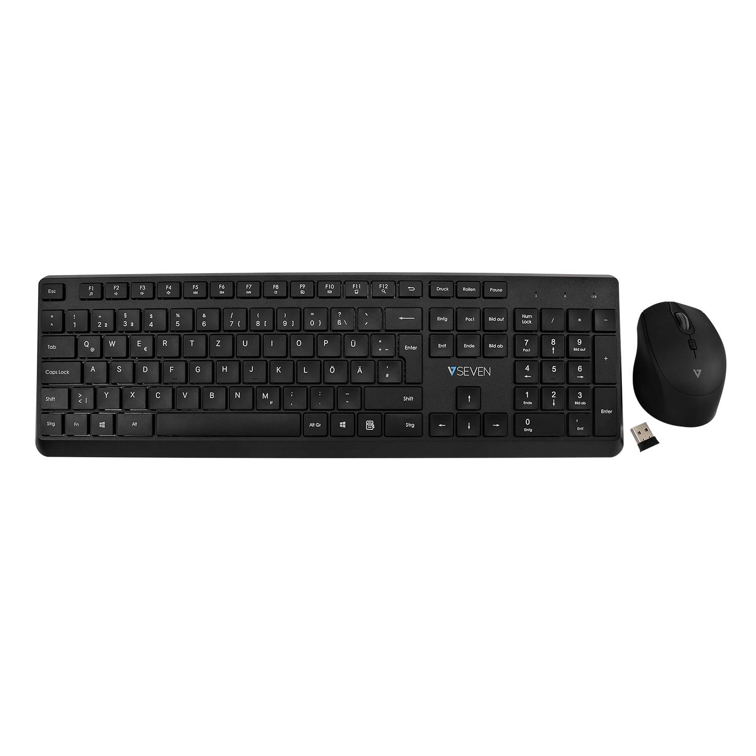 Rca Informatique - image du produit : PRO WIRELESS KEYBOARD MOUSE DE QWERTZ GERMAN LASERED KEYCAP