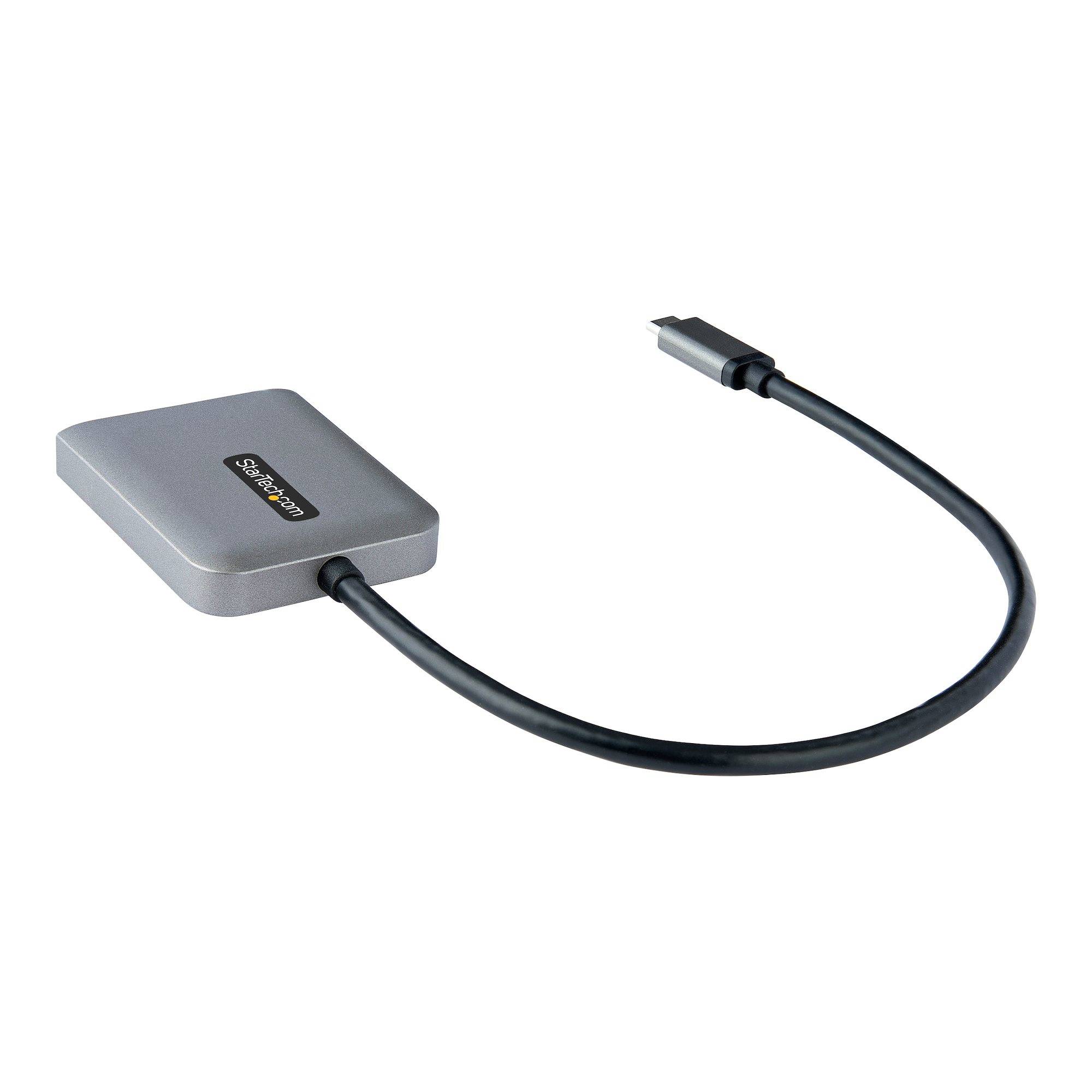 Rca Informatique - image du produit : HUB USB C VERS HDMI DOUBLE - D UAL HDMI 4K 60HZ - CABLE DE 30CM