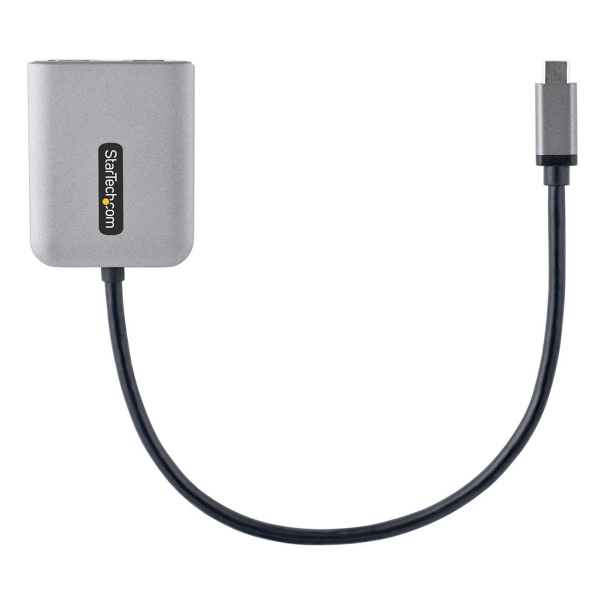 Rca Informatique - image du produit : HUB USB C VERS HDMI DOUBLE - D UAL HDMI 4K 60HZ - CABLE DE 30CM