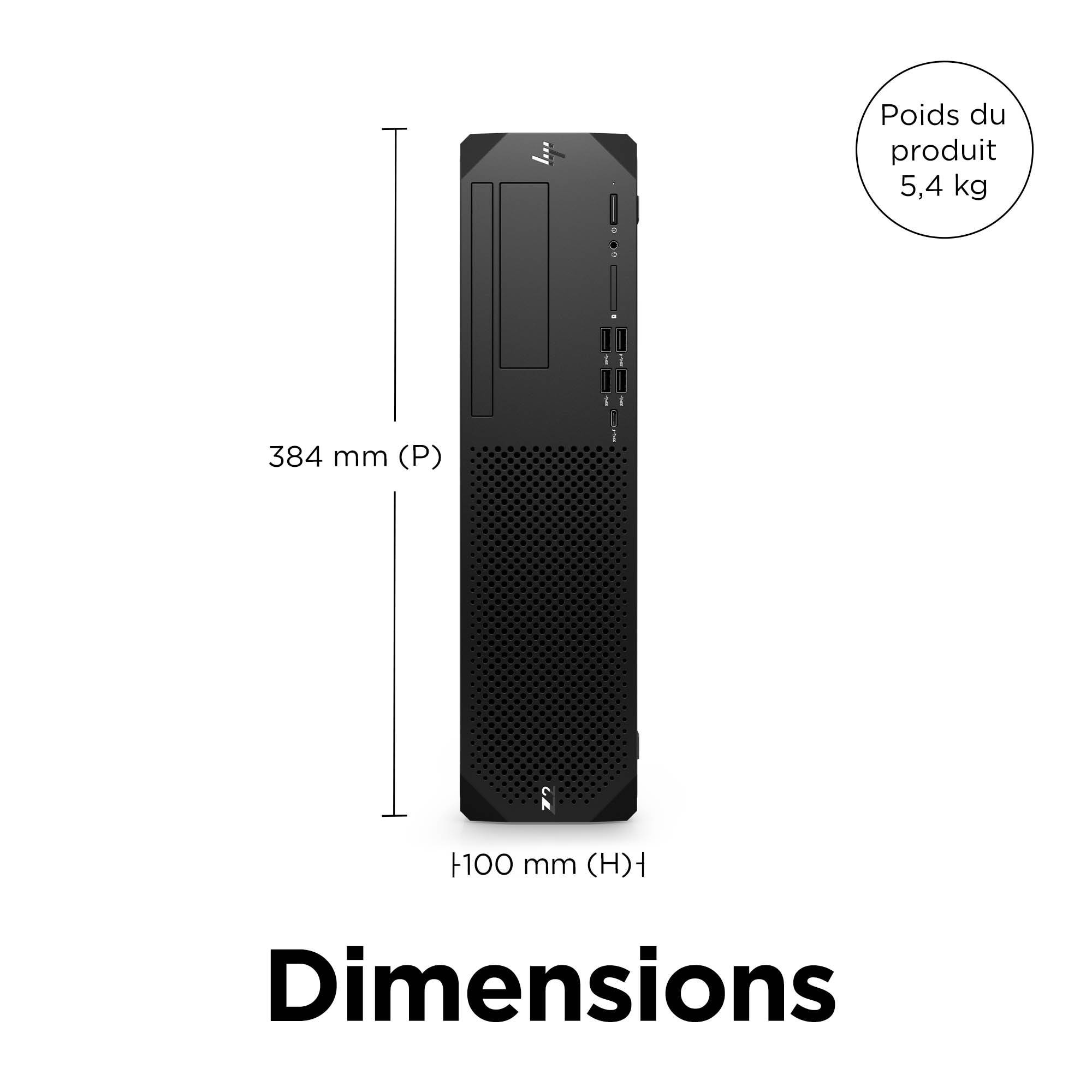 Rca Informatique - image du produit : Z2 SFF G9 I7-12700 512GB 16GB NOOD W11D