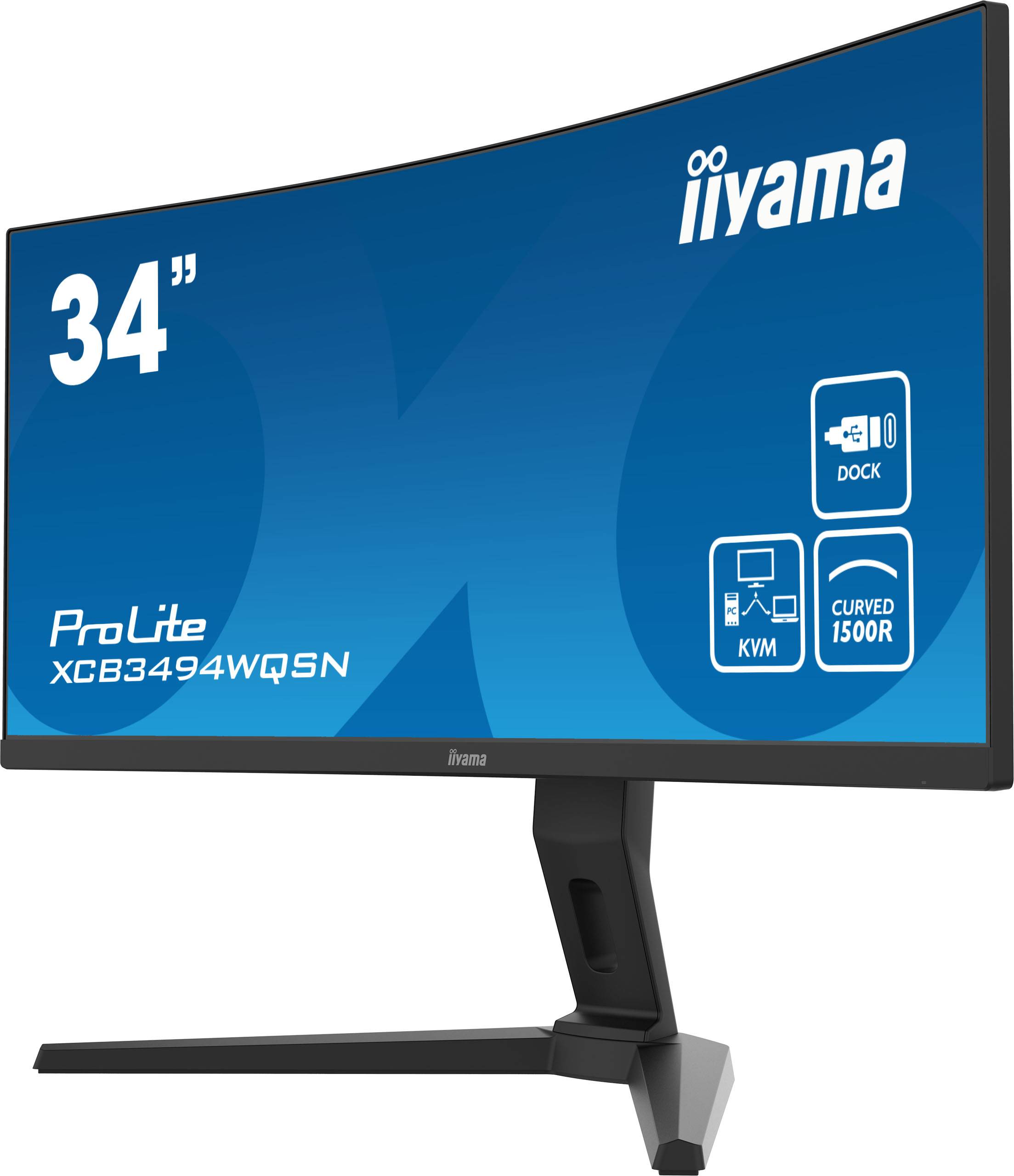 Rca Informatique - image du produit : XCB3494WQSN-B1 86.4CM 34IN IPS 3440X1440 300CD HDMI DP