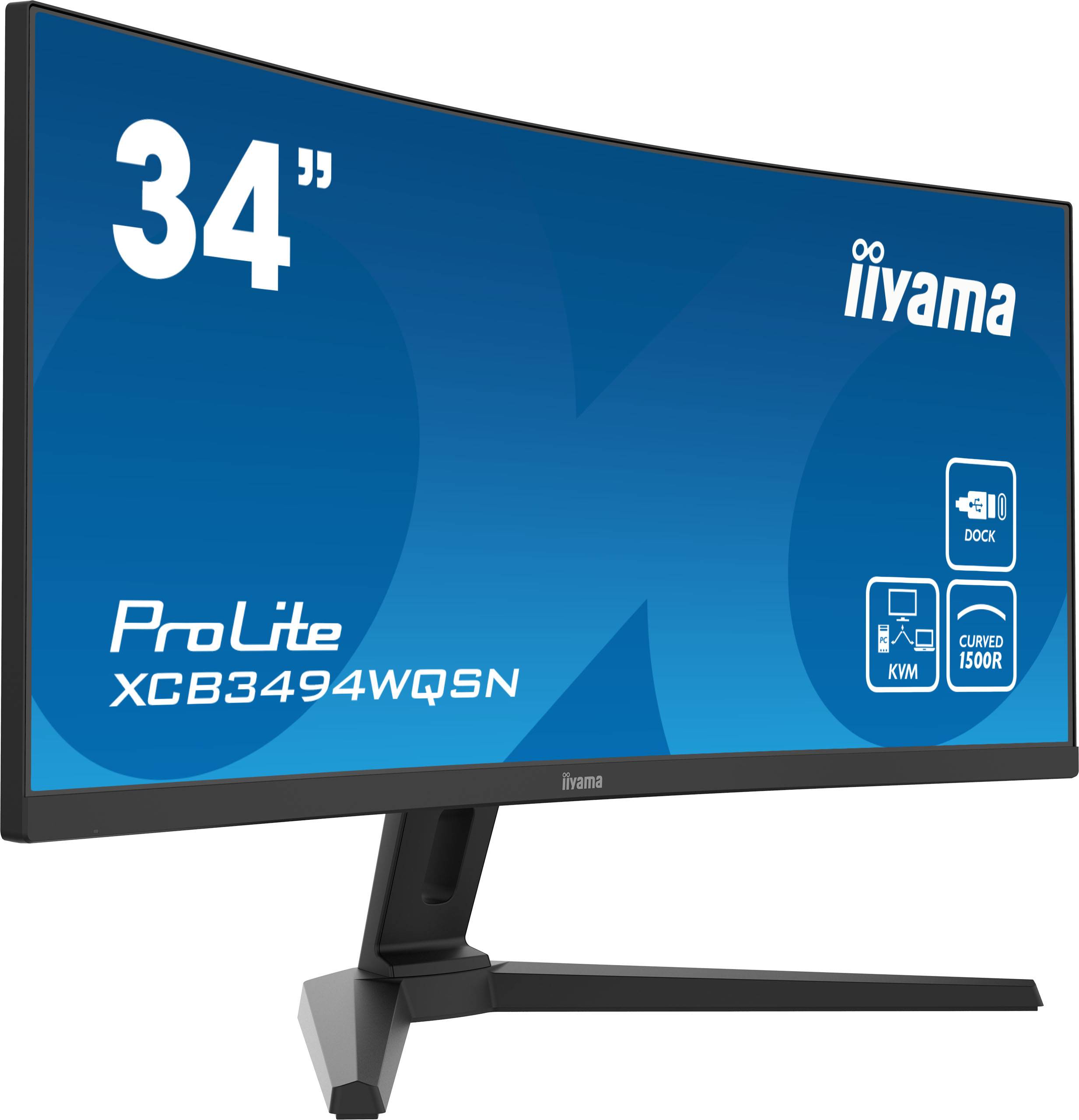 Rca Informatique - image du produit : XCB3494WQSN-B1 86.4CM 34IN IPS 3440X1440 300CD HDMI DP