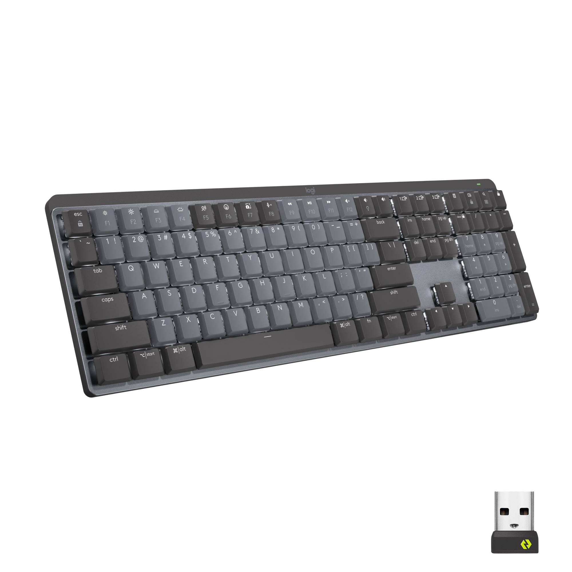 Rca Informatique - image du produit : MX MECHANICAL WRLS ILLUM. KEYB - GRAPHITE - US INT L CLICKY