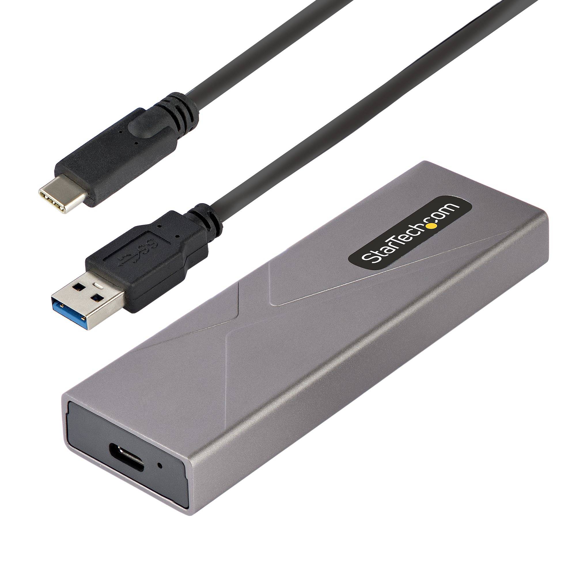 Rca Informatique - Image du produit : BOITIER EXTERNE SSD M.2 NVME/S ATA - CABLES HOTES USB-C + USB A