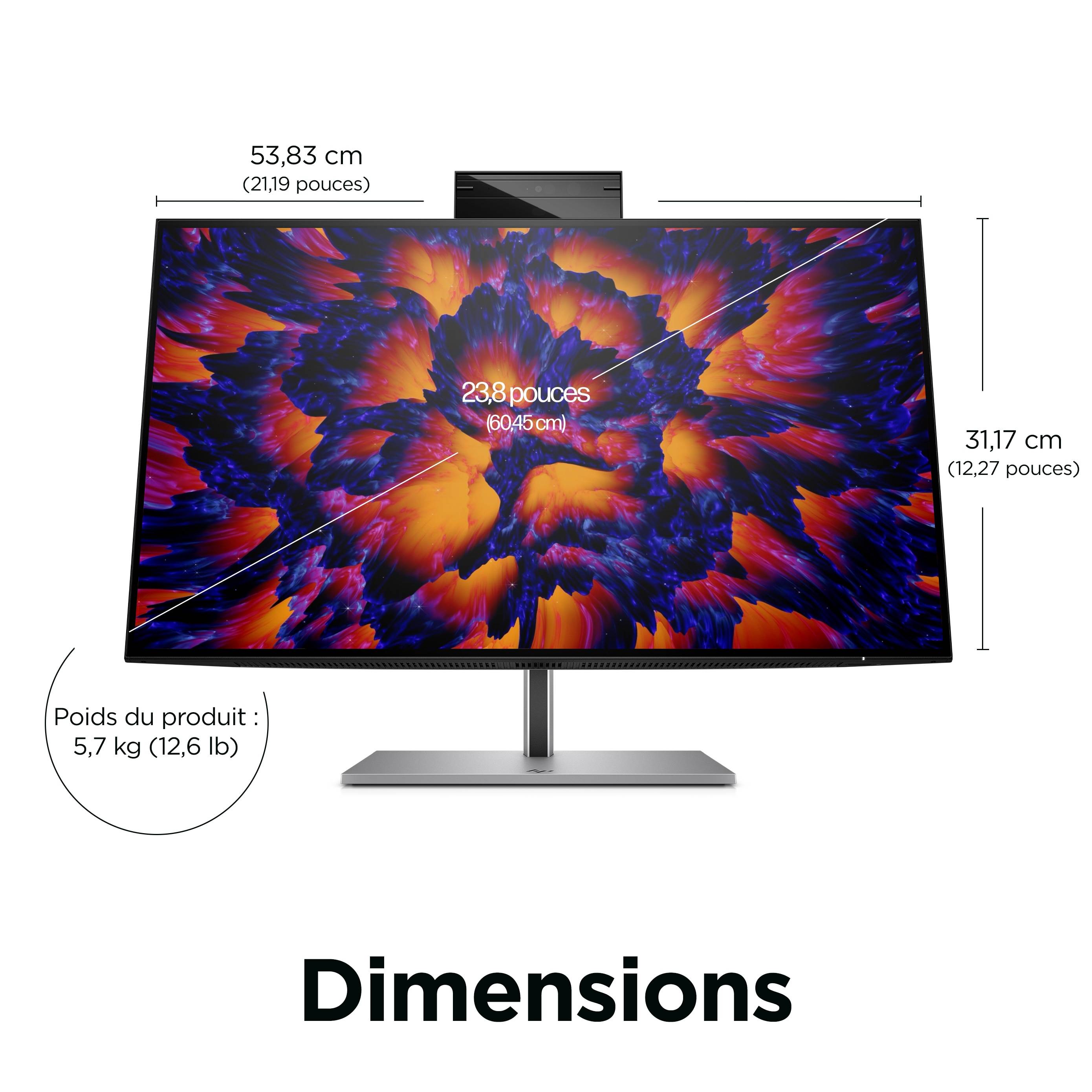 Rca Informatique - image du produit : HP Z24M G3 CONFERENCING QHD DISPLAY