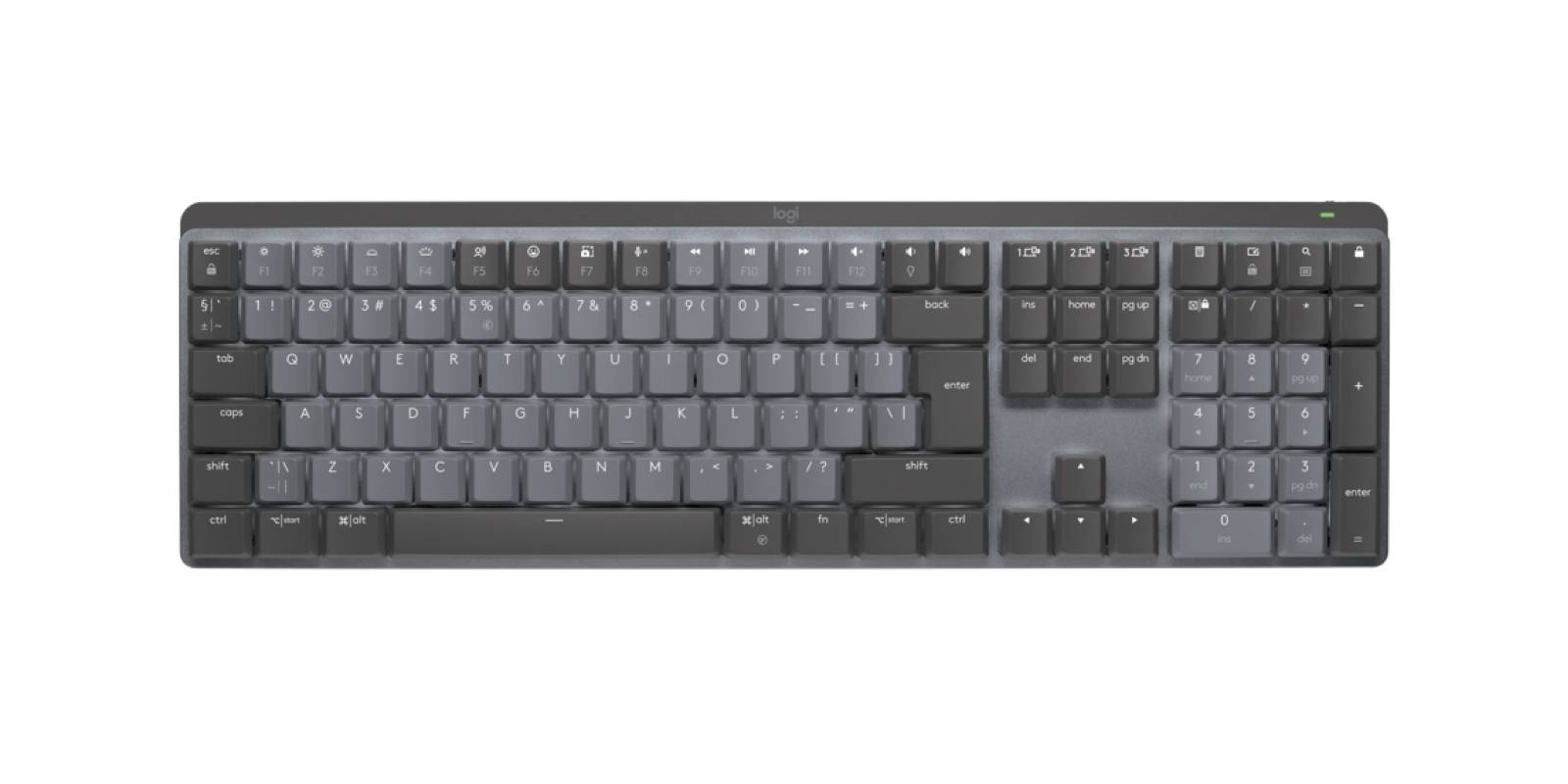 Rca Informatique - Image du produit : MX MECHANICAL WRLS ILLUM. KEYB - GRAPHITE - US INT L CLICKY