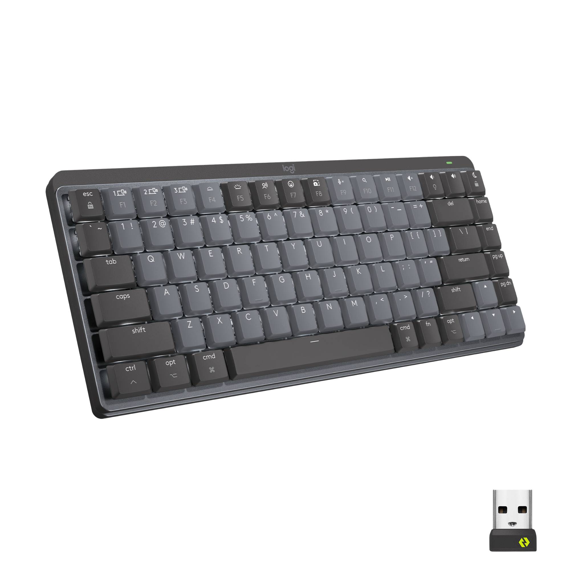 Rca Informatique - image du produit : MX MECH. MINI WRLS ILLUM. KEYB - GRAPHITE - CH - TACTILE