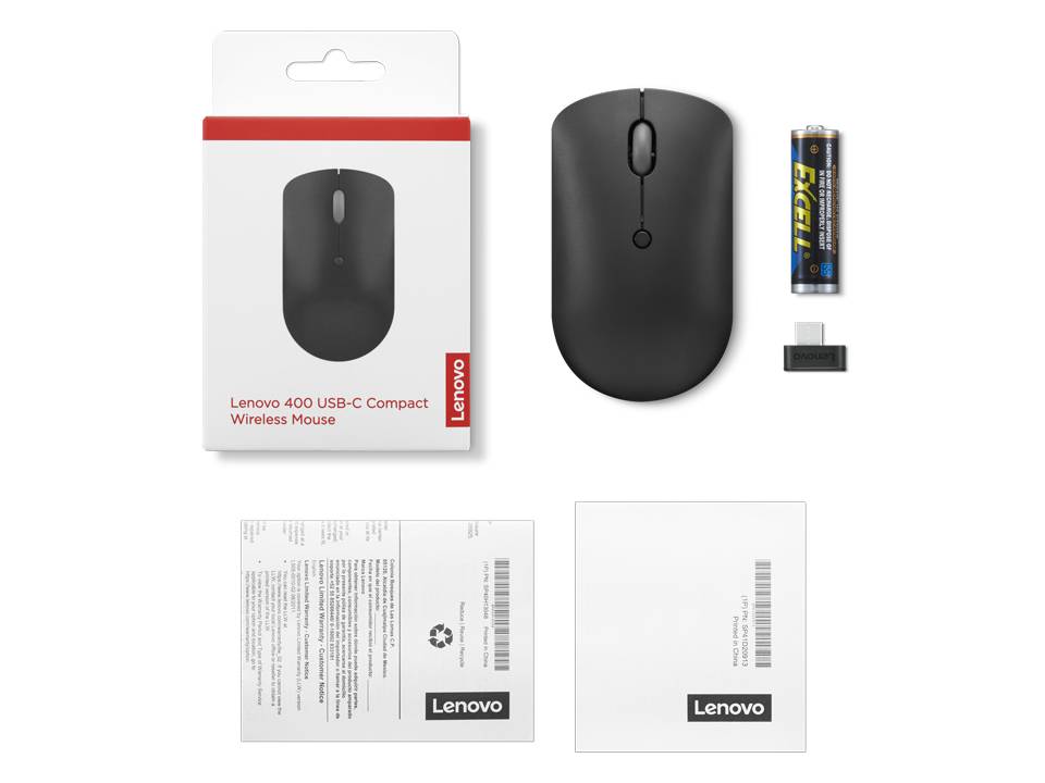 Rca Informatique - image du produit : THINKPAD USB-C WIRELESS COMPACT MOUSE