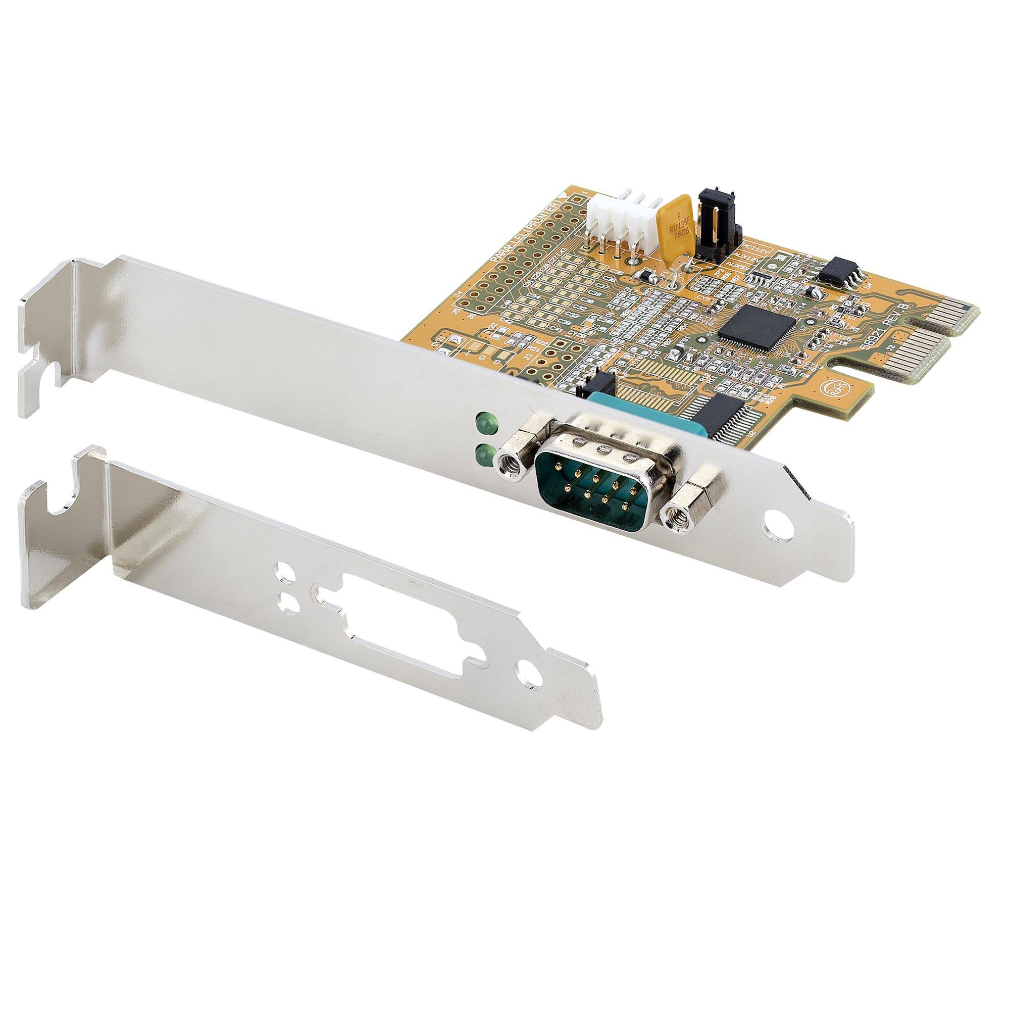 Rca Informatique - image du produit : CARTE SERIE PCI EXPRESS CARTE DEXTENSION PCIE A RS232/DB9