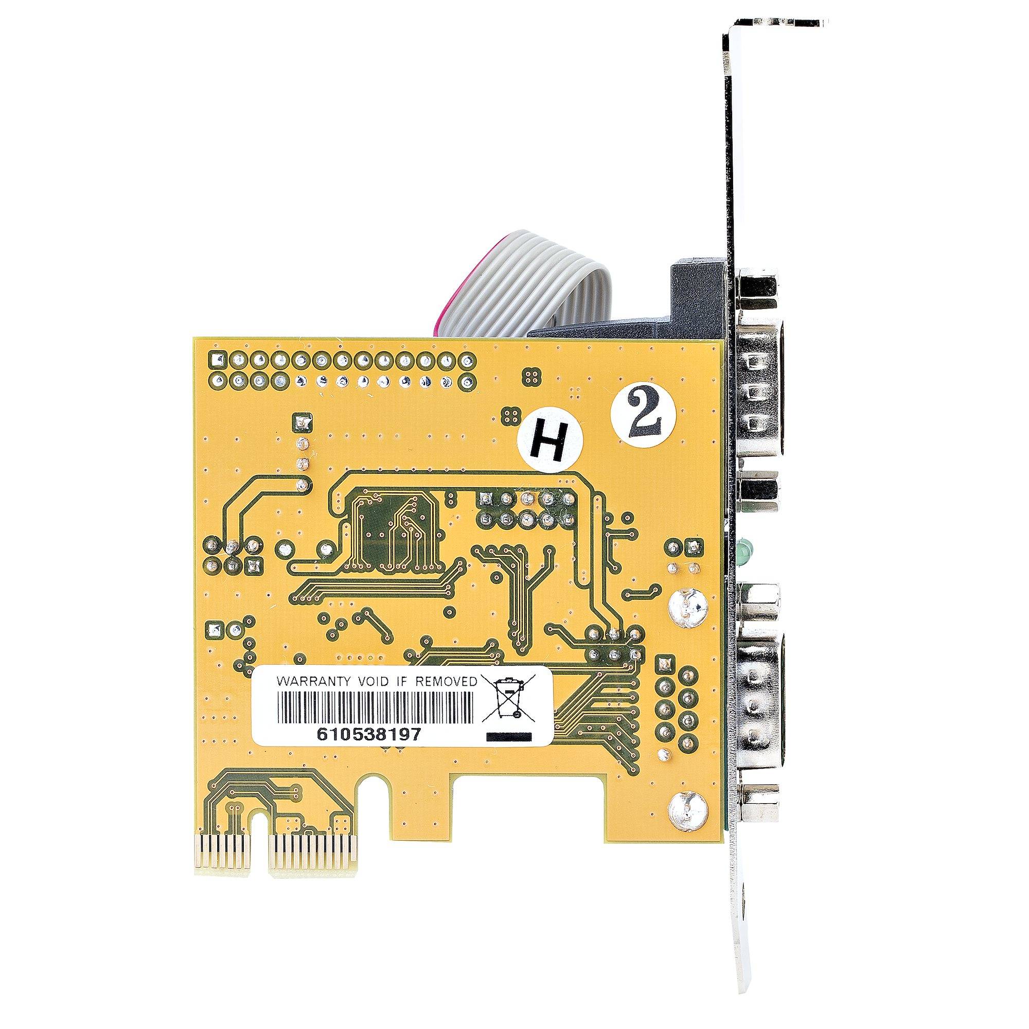 Rca Informatique - image du produit : CARTE SERIE PCI EXPRESS A 2 PORTS - CARTE PCIE A RS232/DB9