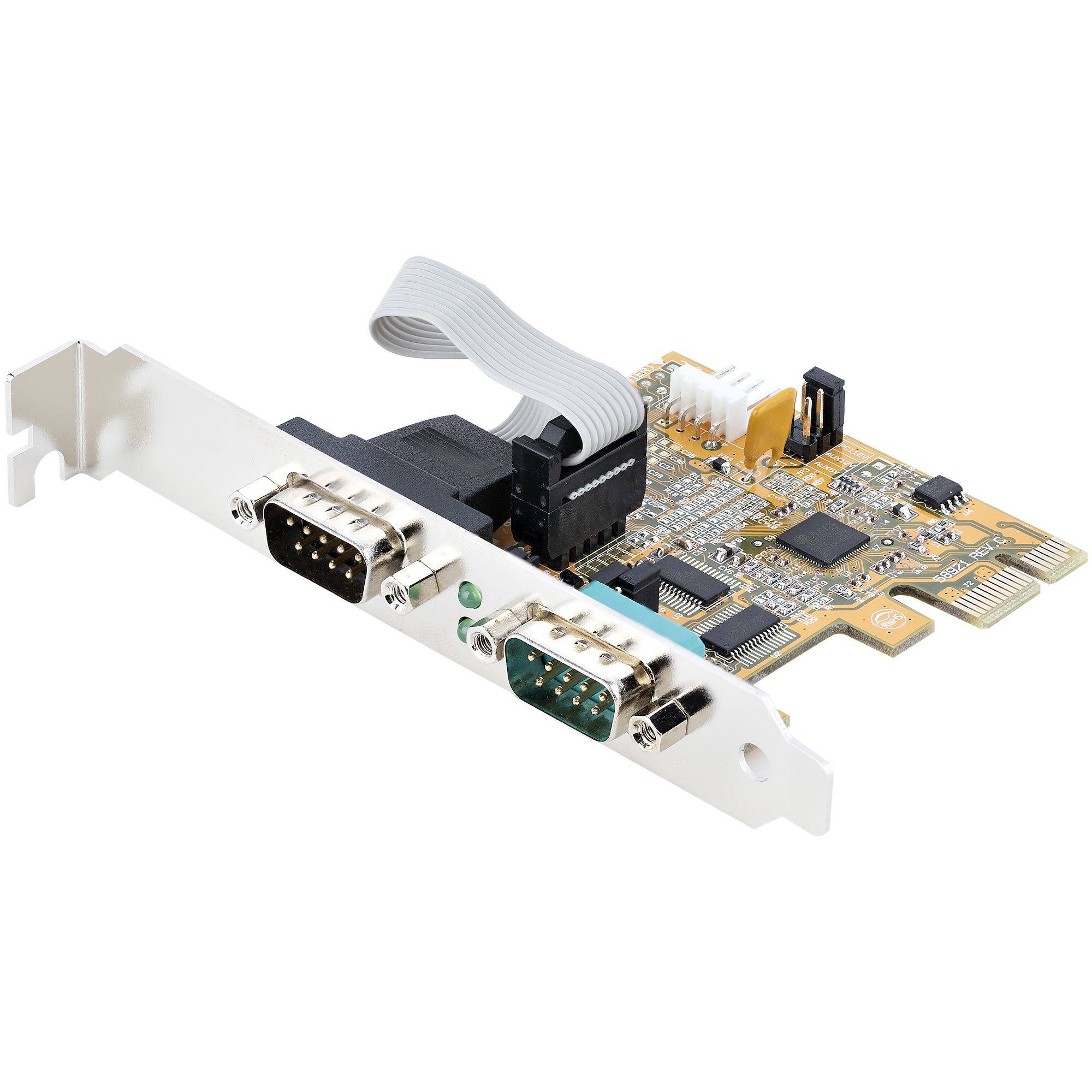 Rca Informatique - Image du produit : CARTE SERIE PCI EXPRESS A 2 PORTS - CARTE PCIE A RS232/DB9