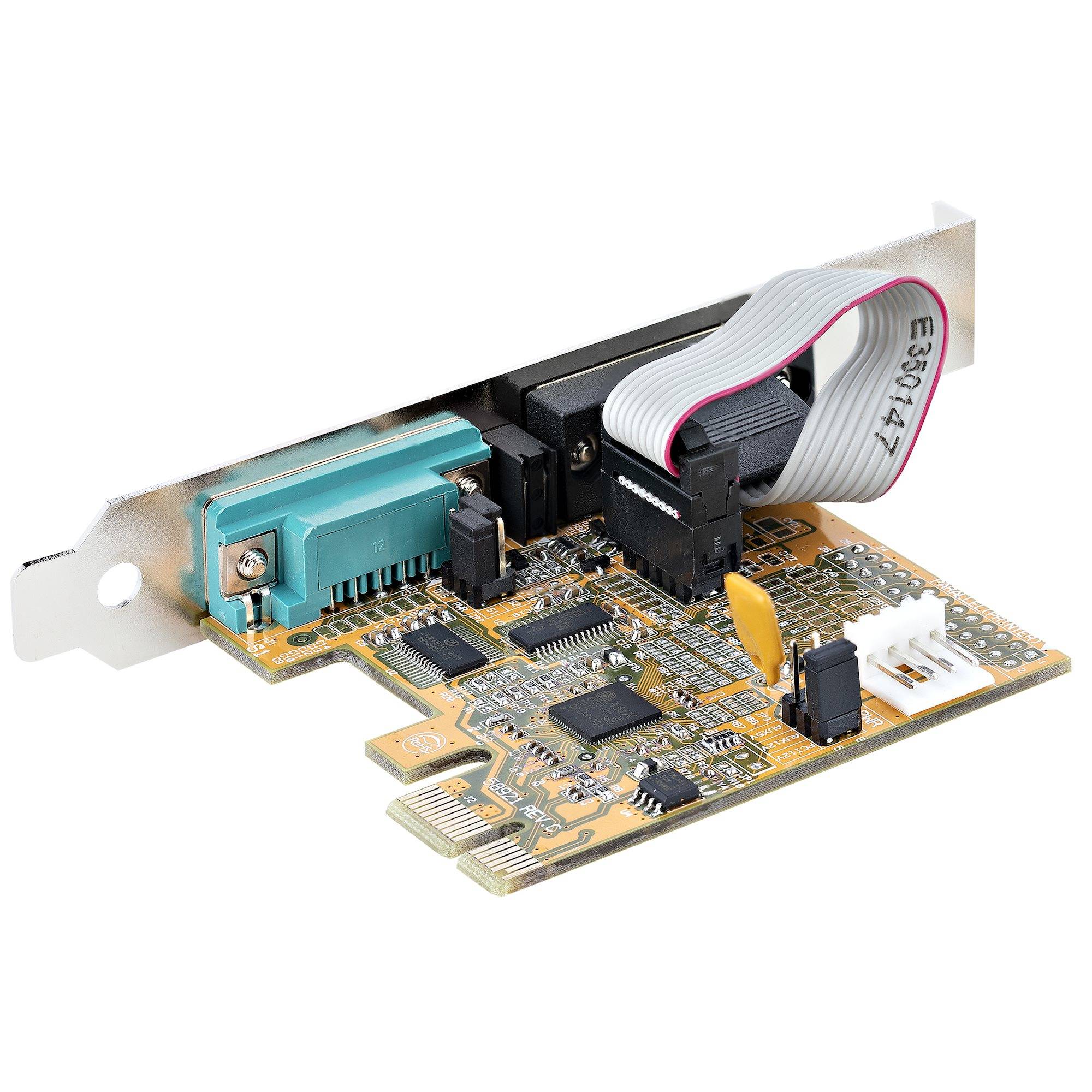 Rca Informatique - image du produit : CARTE SERIE PCI EXPRESS A 2 PORTS - CARTE PCIE A RS232/DB9